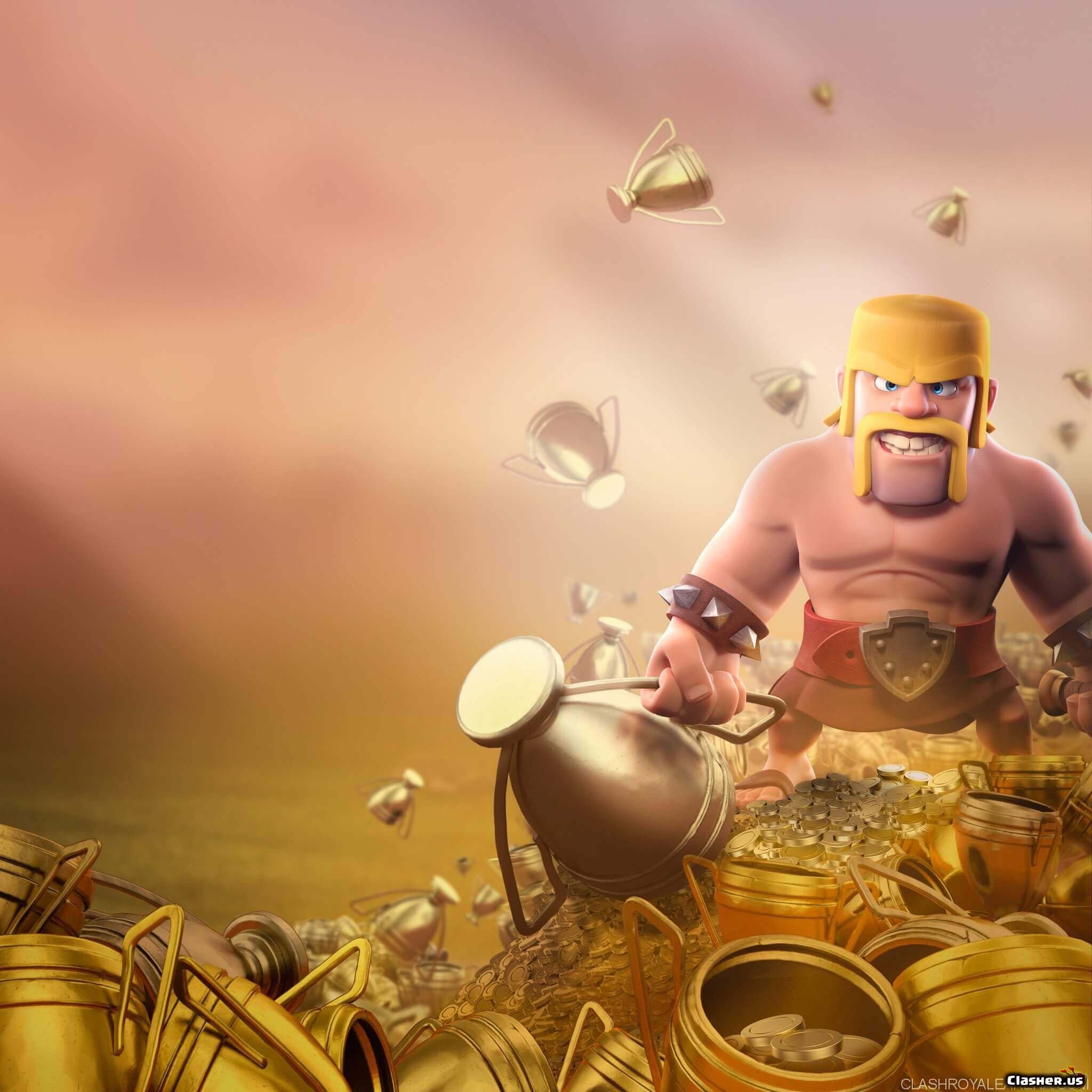 Barbarian trophy cup of Clans