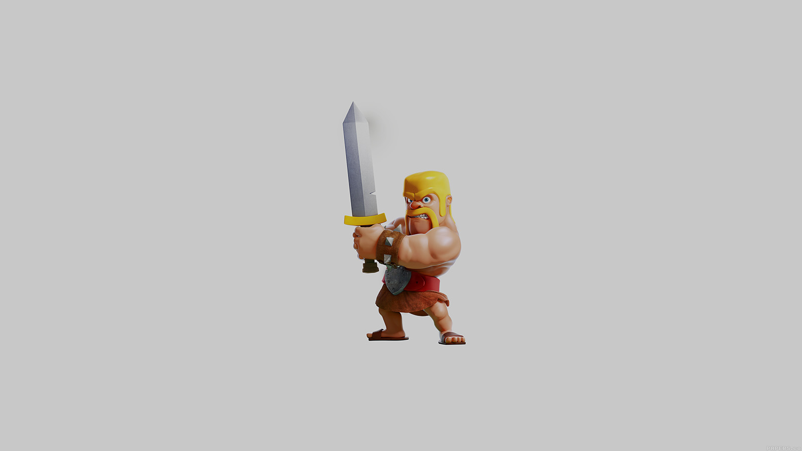 Barbarian Clash Of Clans Art Dark Game