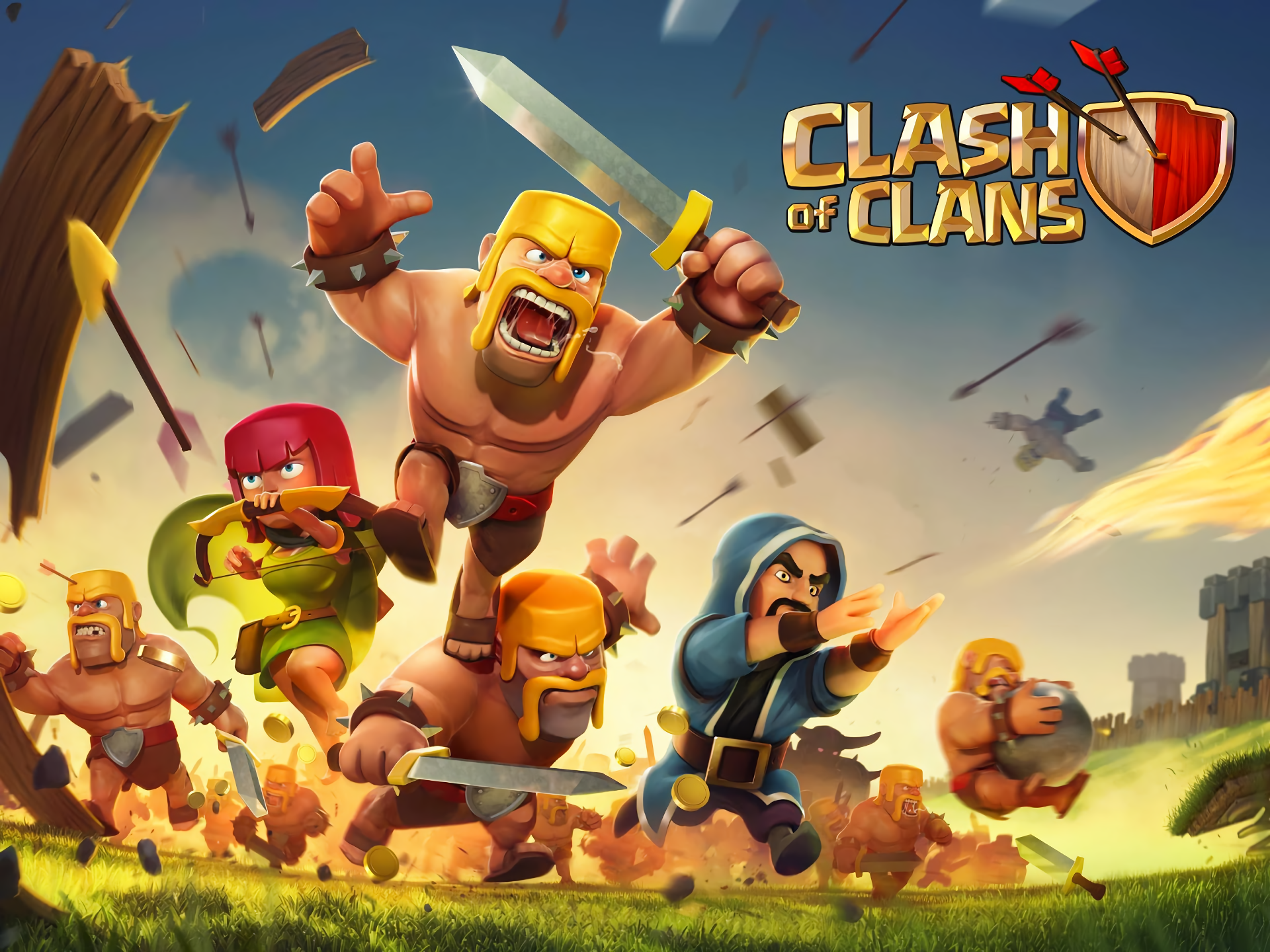 Clans HD Wallpaper Battle Scene