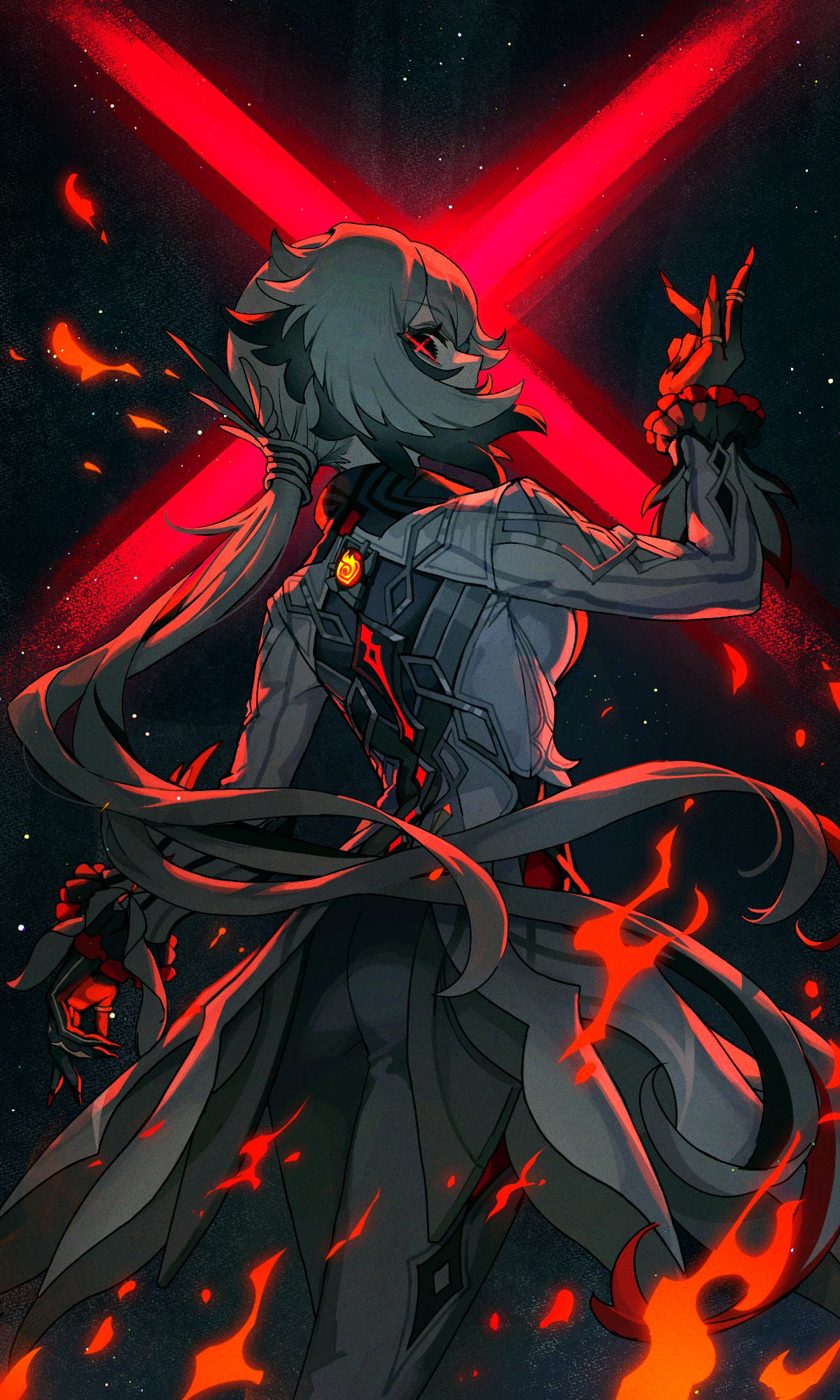 Arlecchino Fan Art/ Wallpaper Genshin