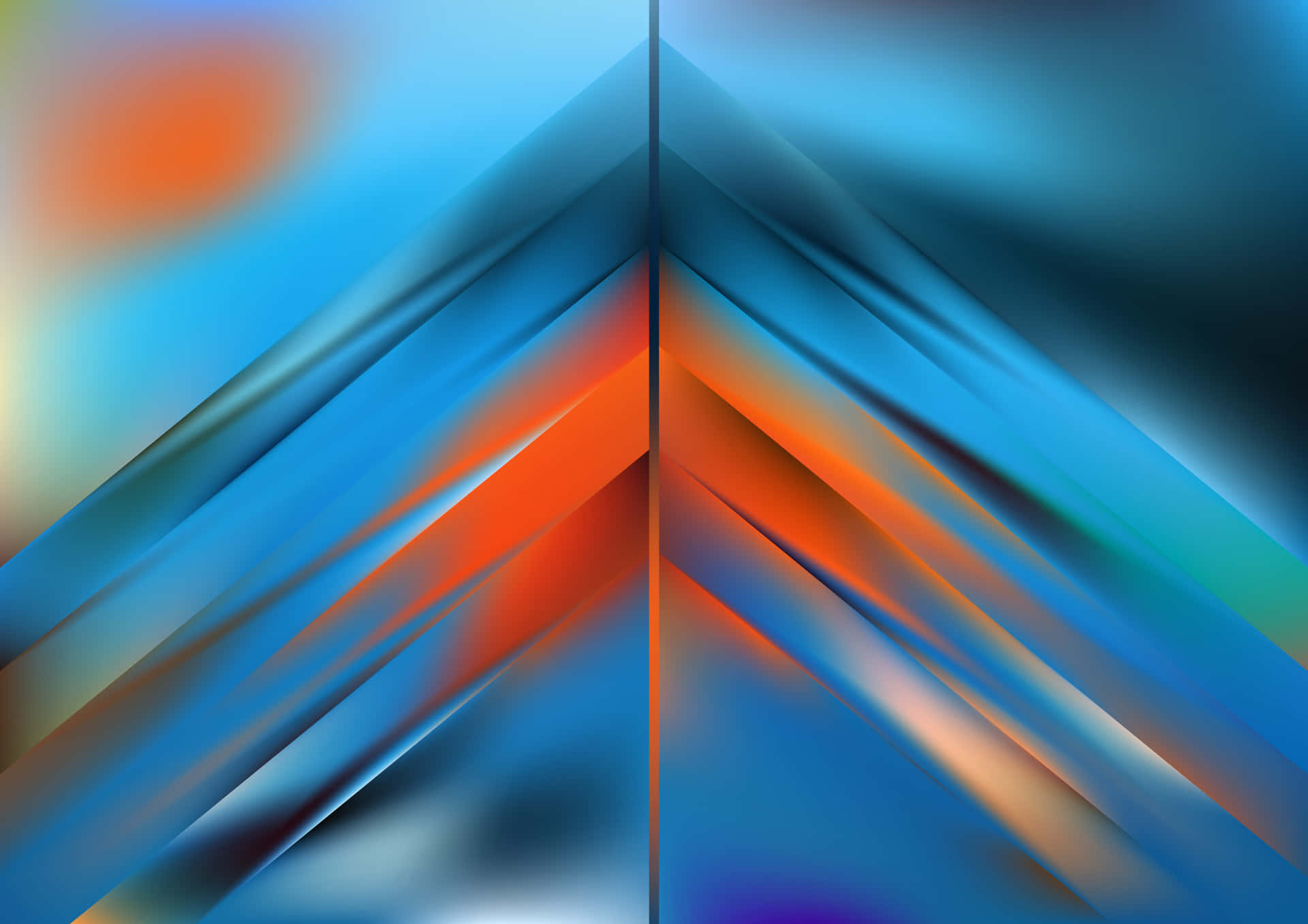 Orange And Blue Wallpaper