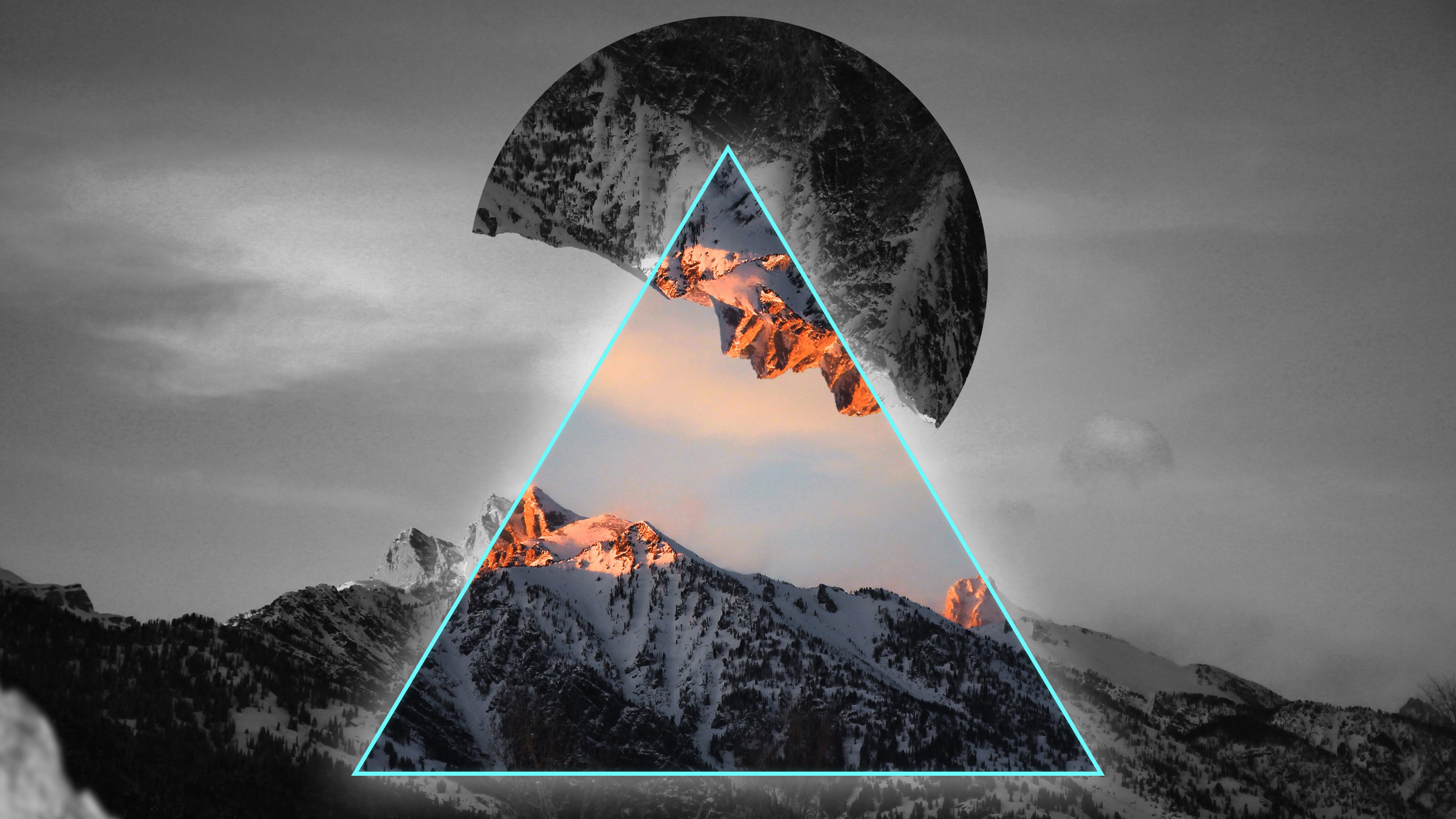 Geometric Mountains 4K