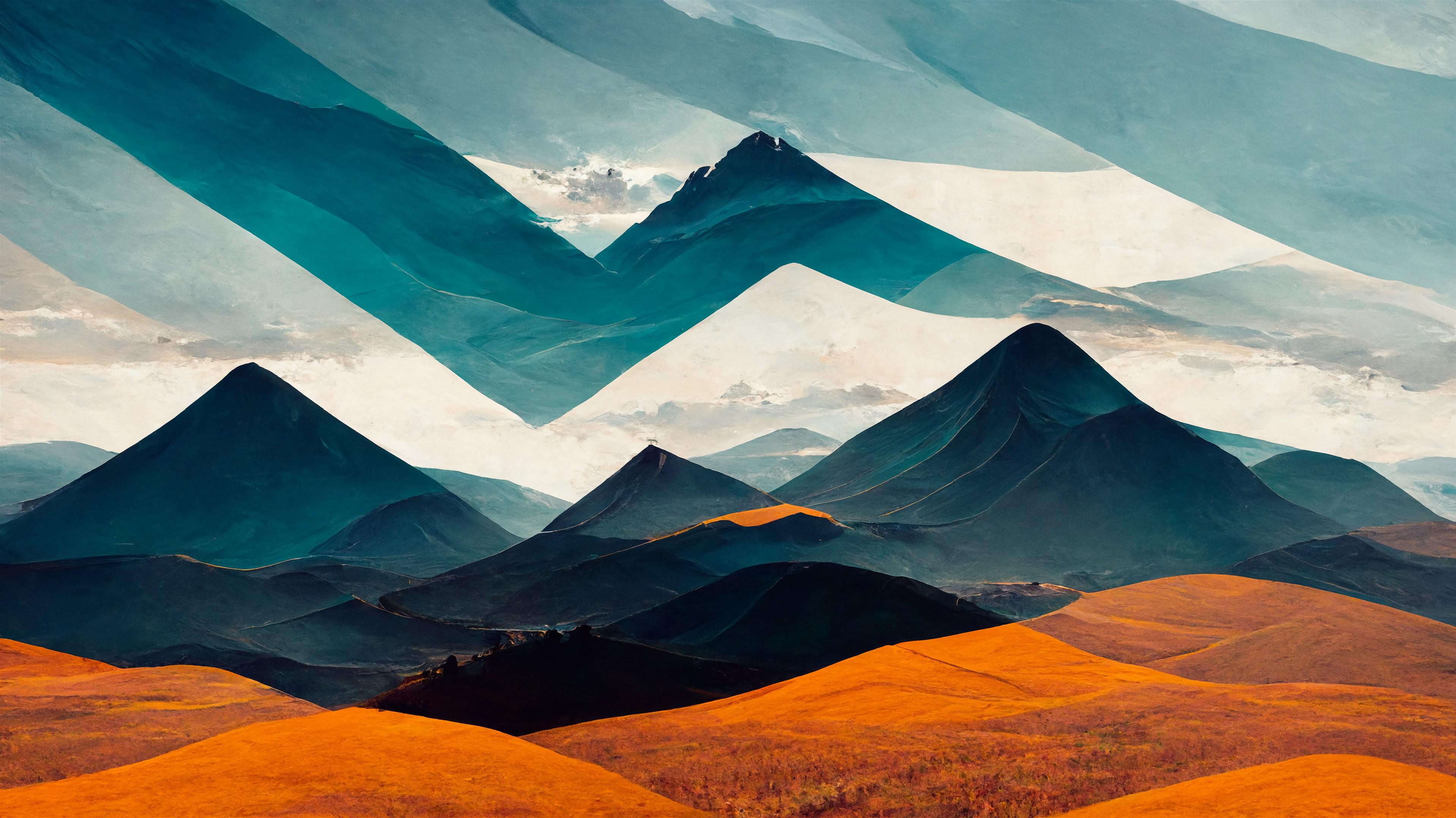 Abstract Mountains [4K]