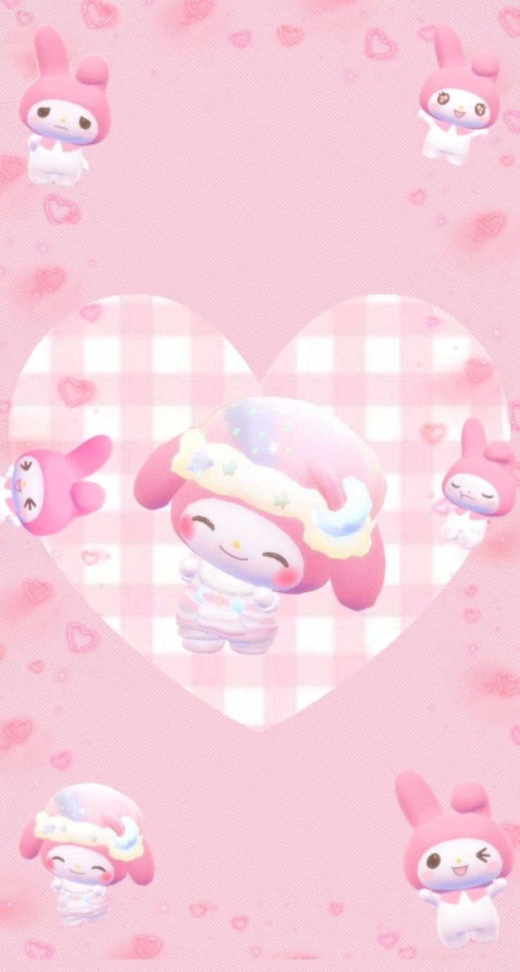 My melody pink wallpaper