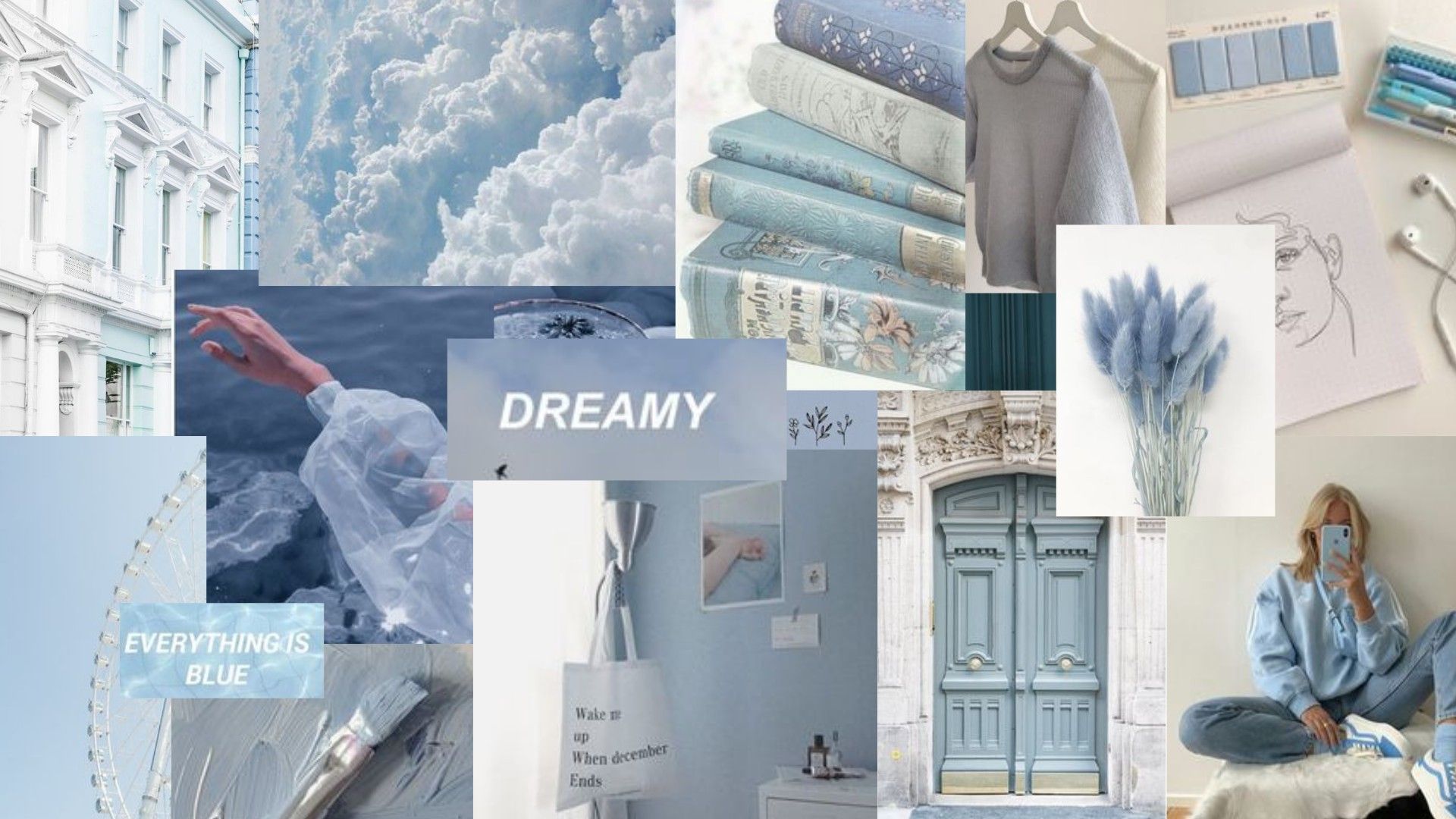 Blue desktop wallpaper