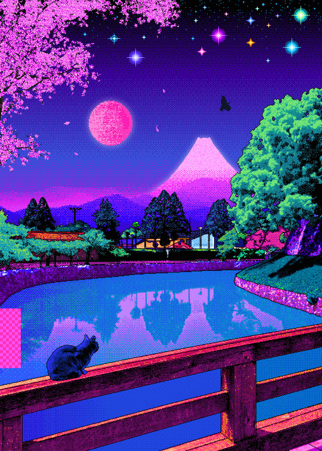 Aesthetic Pixel Art HD Wallpaper