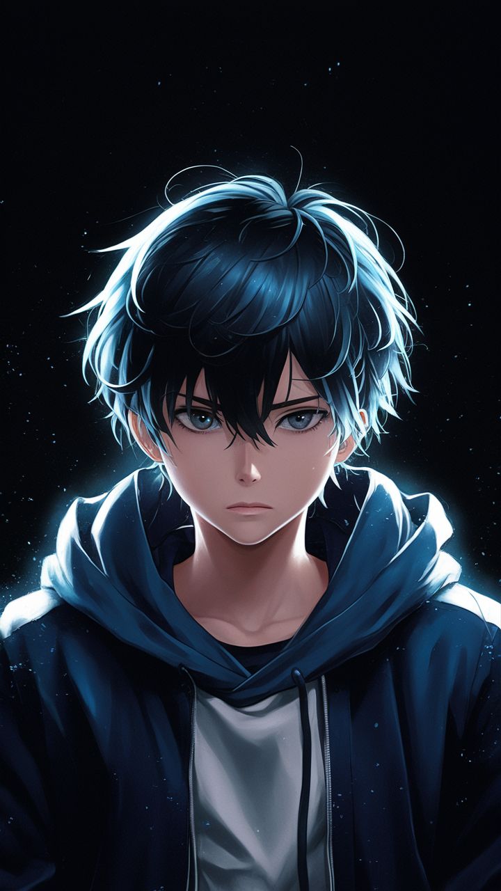 Anime boy iPhone 15 wallpaper