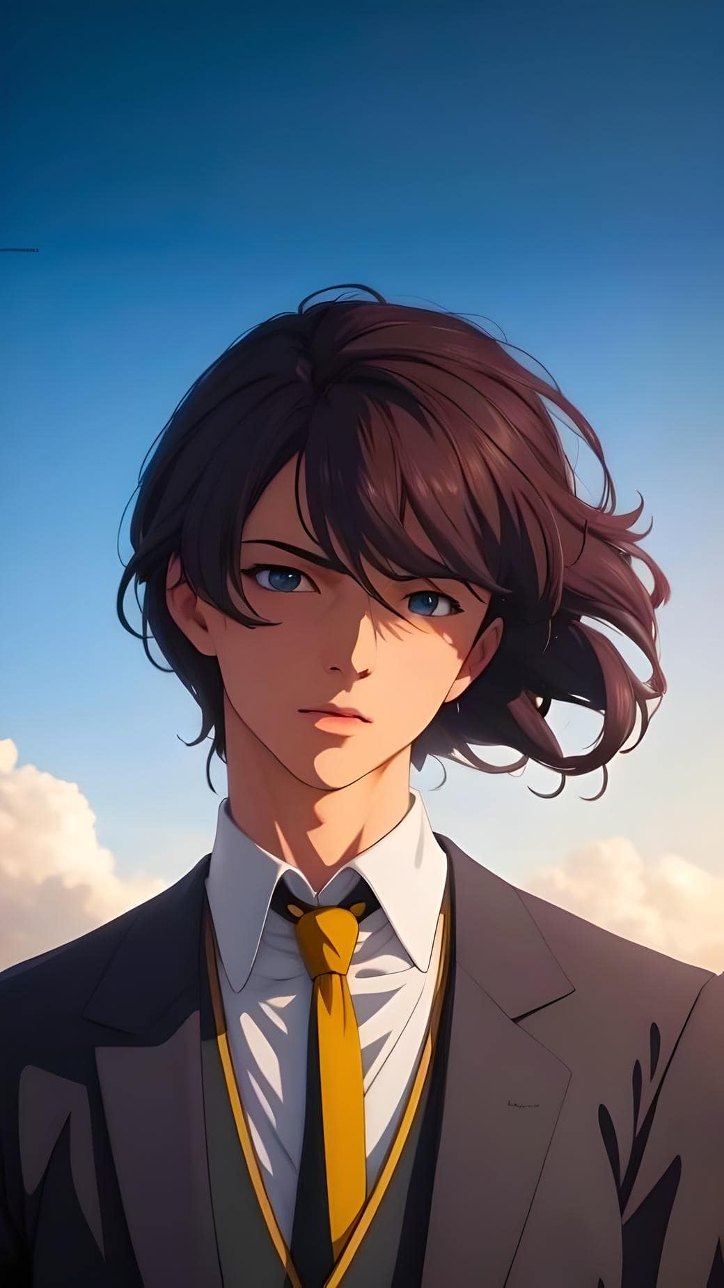 Anime Wallpaper Beautiful Boy With Coat