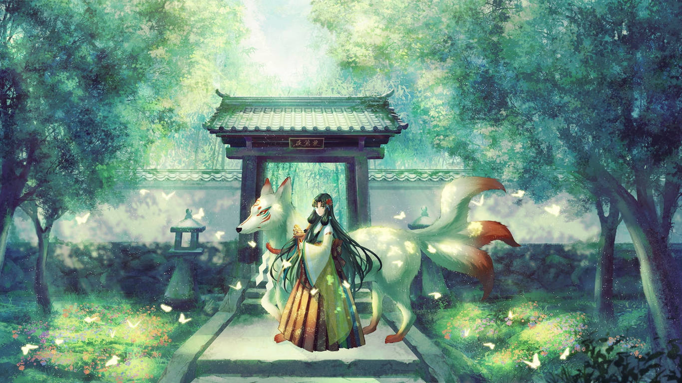 Nine Tailed Fox Background