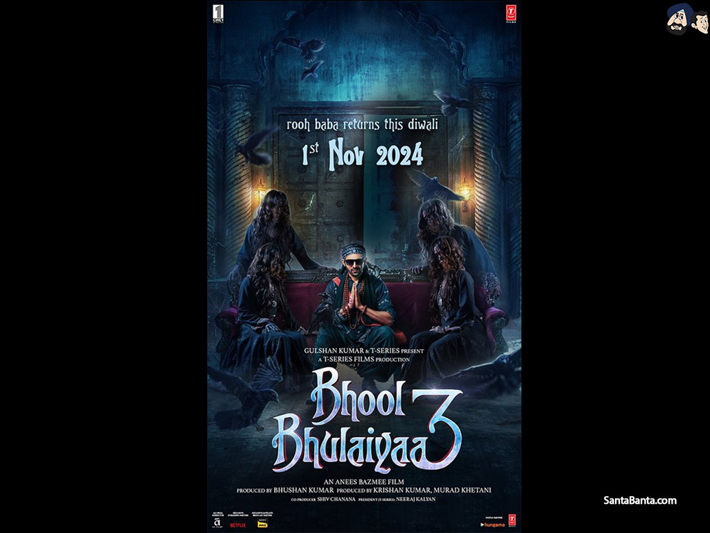 SantaBanta Wallpaper Bhool Bhulaiyaa 3