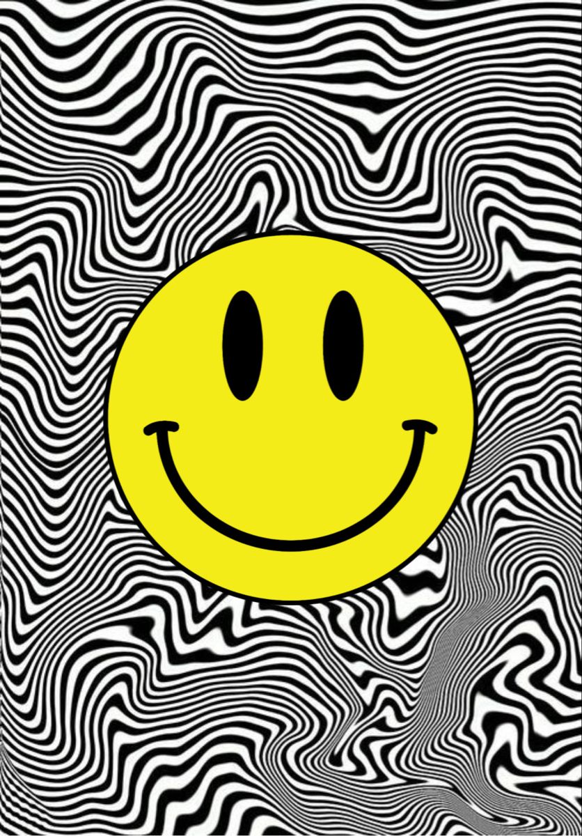 Trippy smiley wallpaper