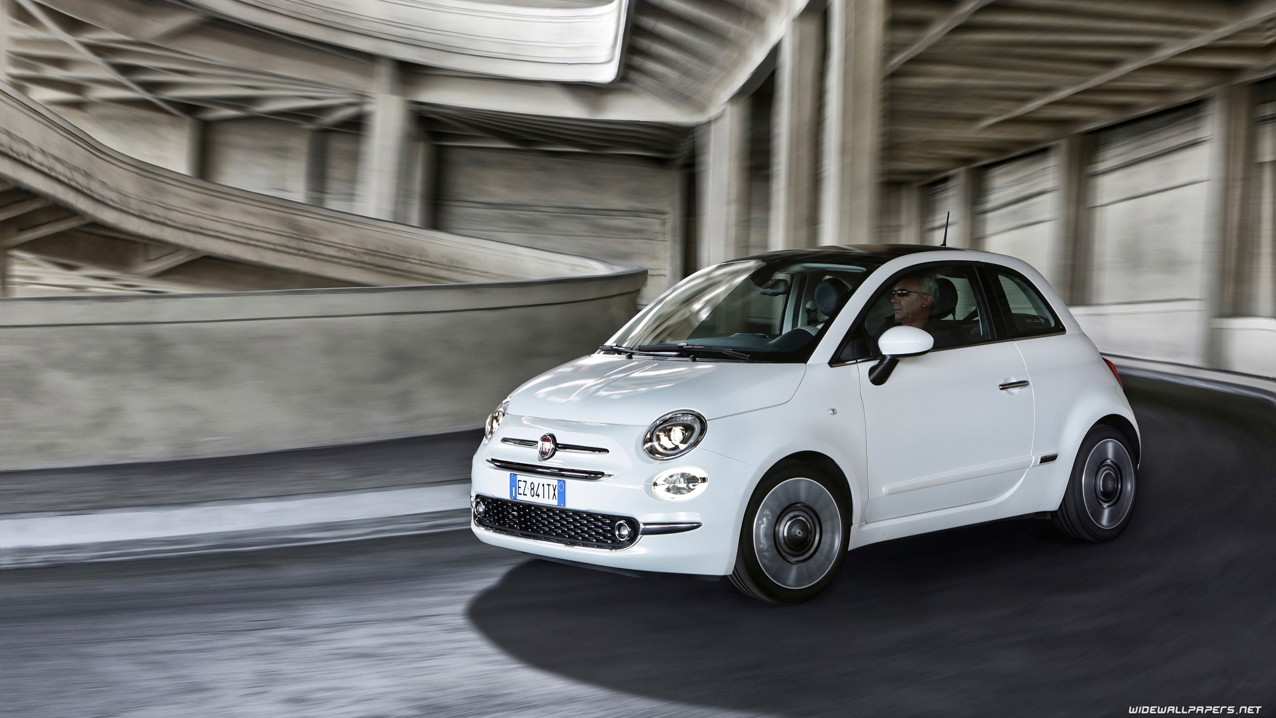 Fiat 500 cars desktop wallpaper 4K