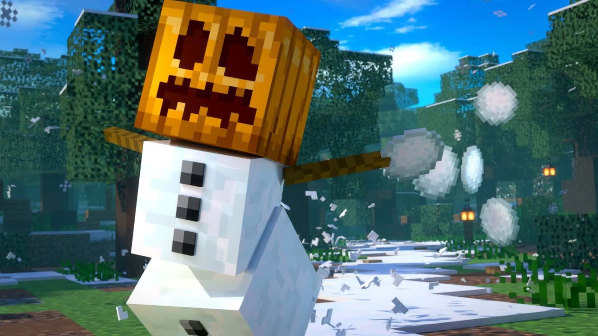 Minecraft Snow Golem Wallpaper
