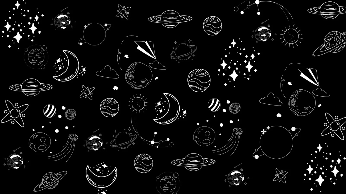 Space Stars And Planets Minimal Pattern
