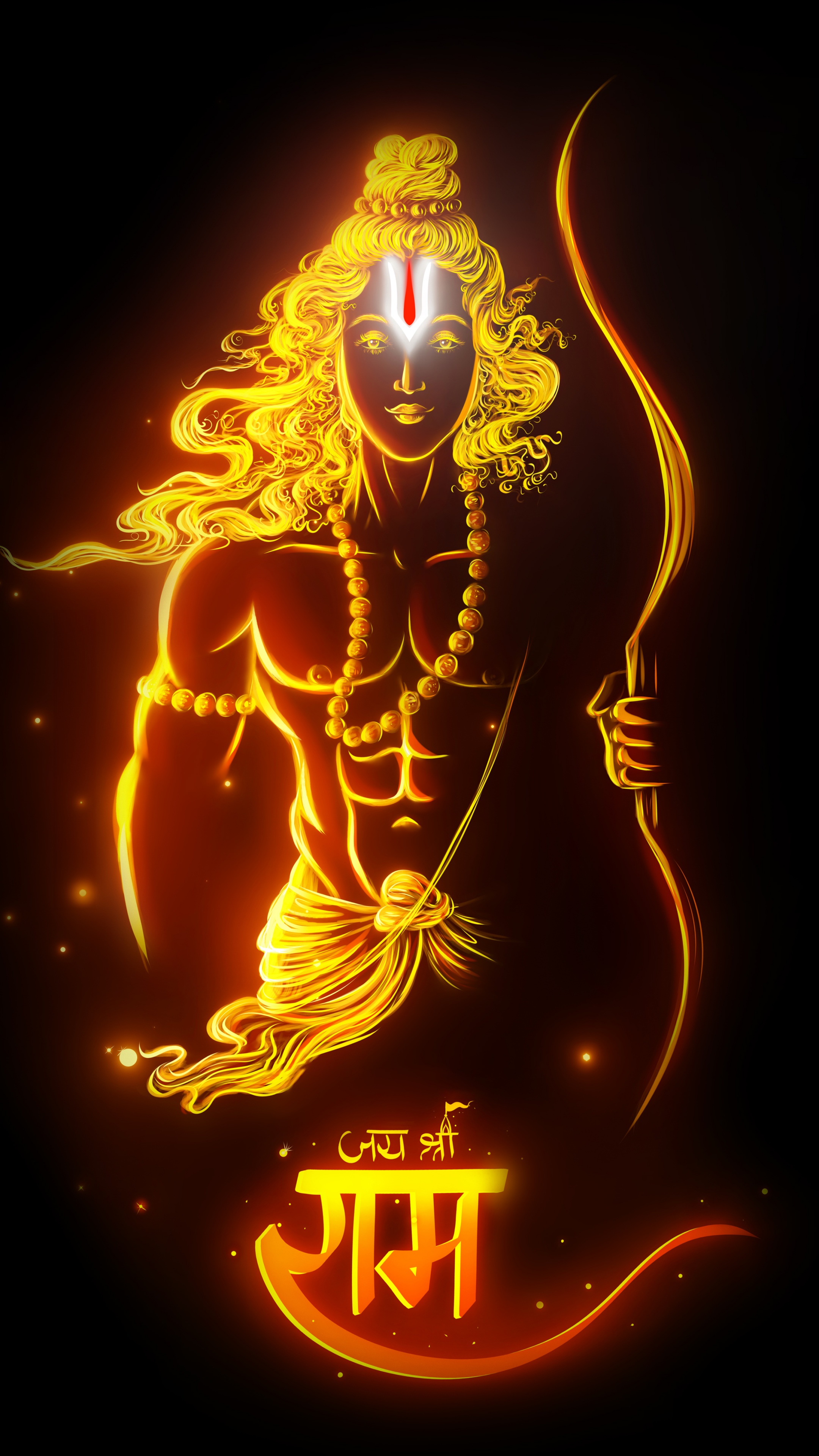 Jai Shri Ram Wallpaper 4K, Hindu God