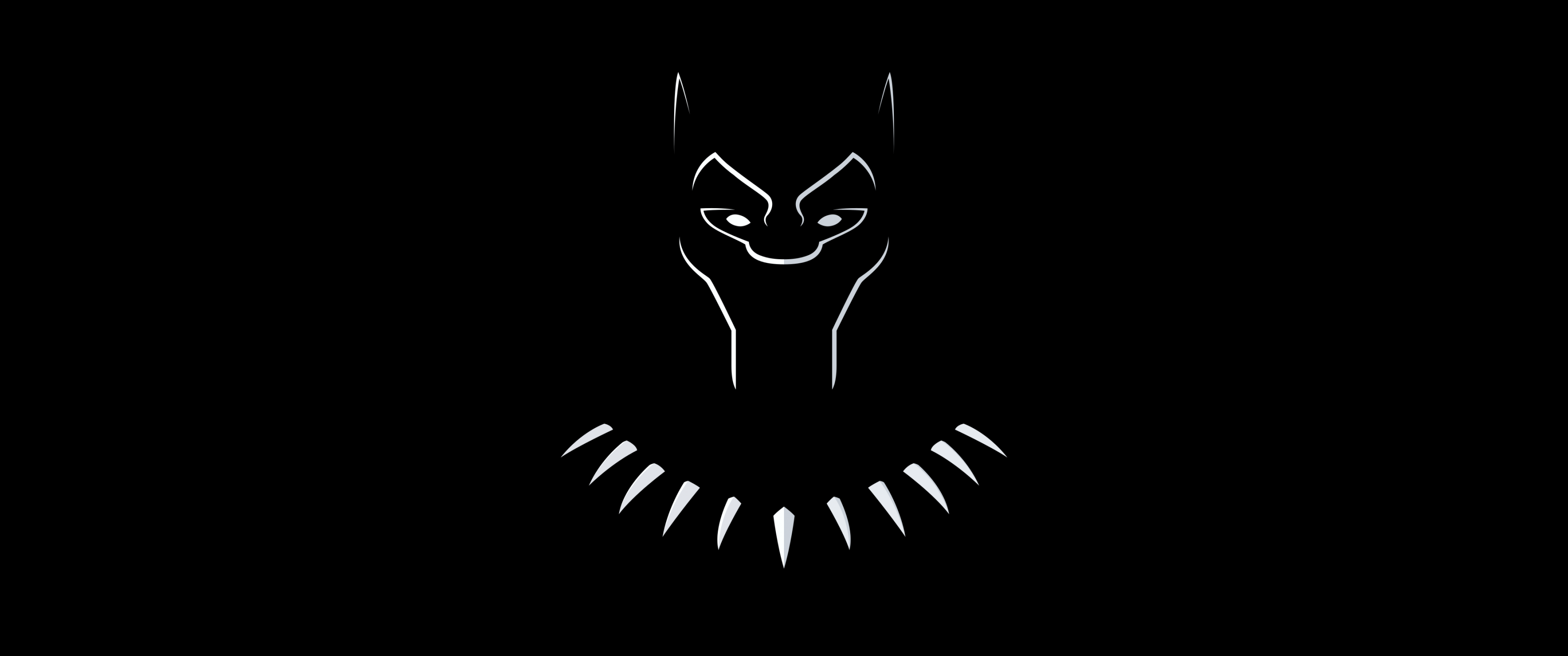 Black Panther Wallpaper 4K, Minimalist