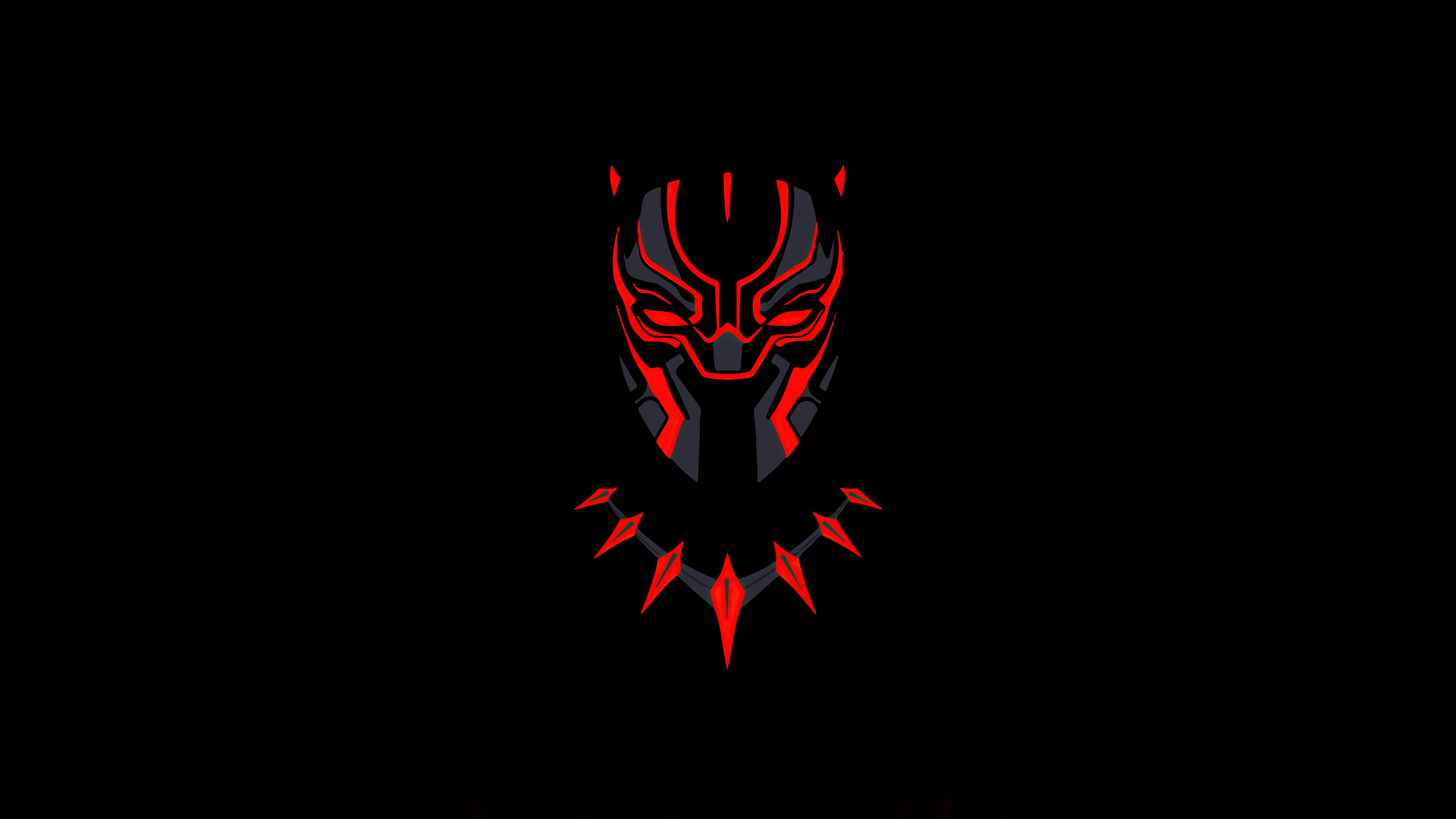 Black Minimalist Superhero Comic 4k