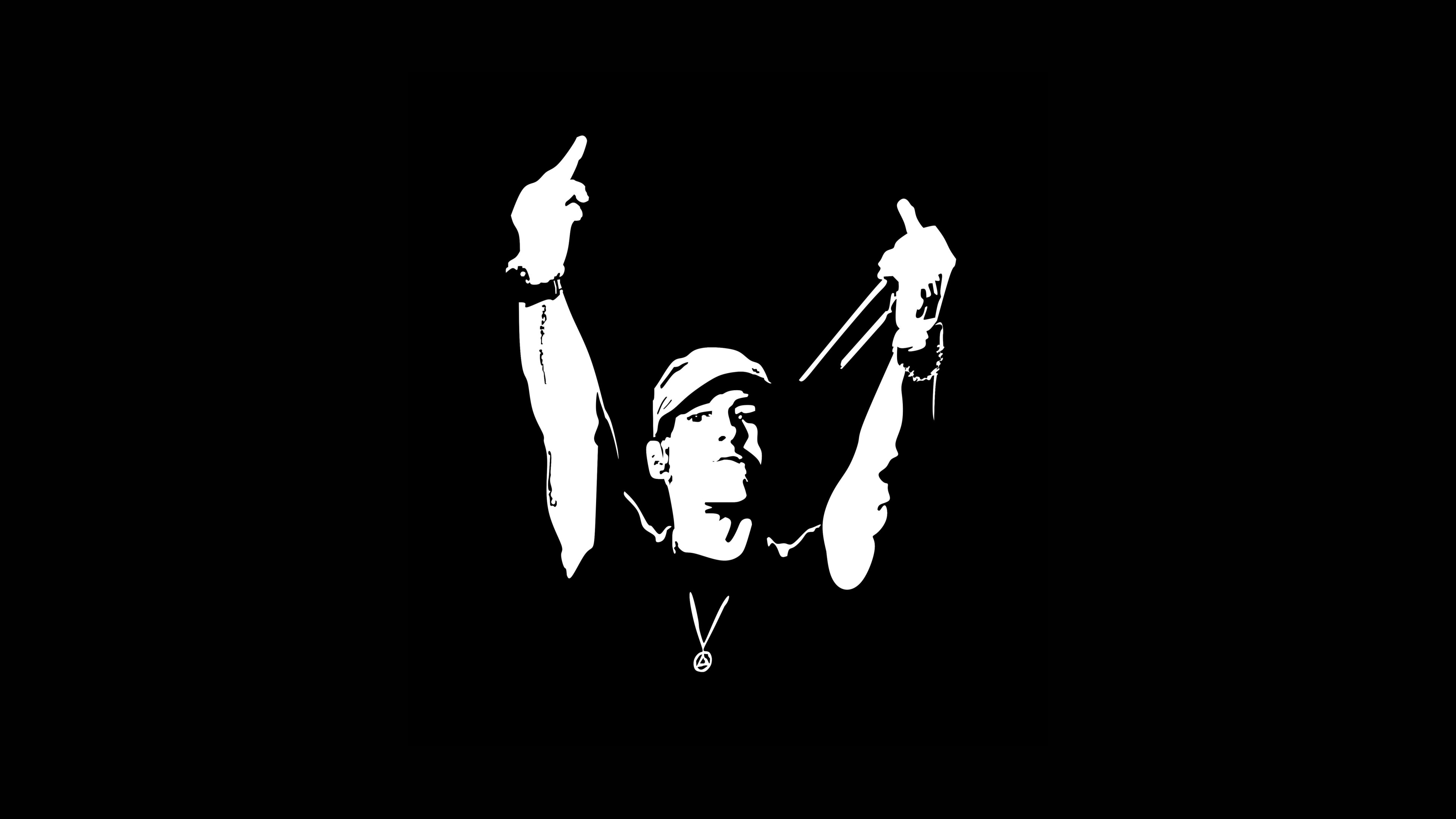Eminem Wallpaper 4K, Minimalist, Black