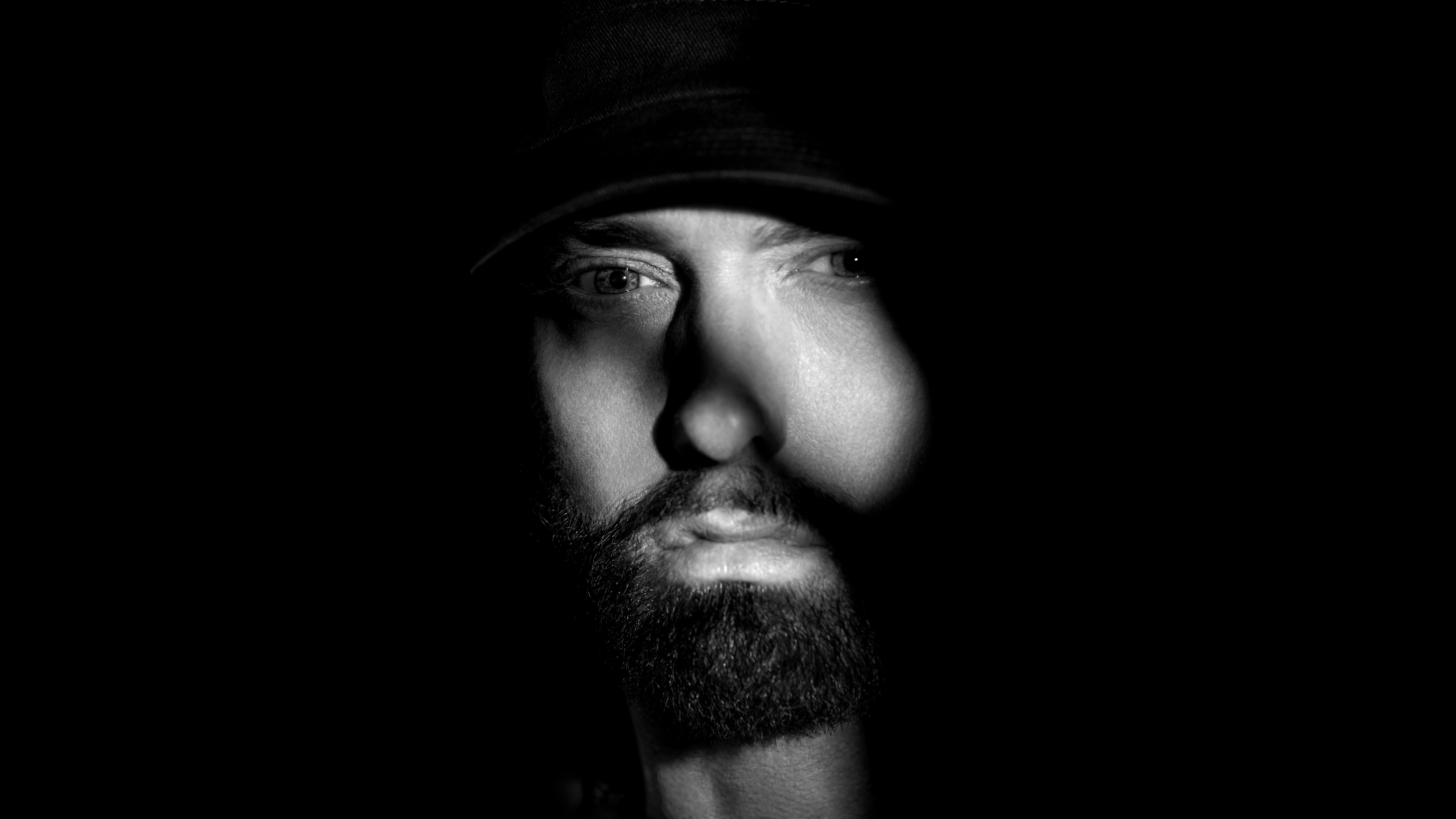 Eminem Wallpaper 4K, 8K, Black background
