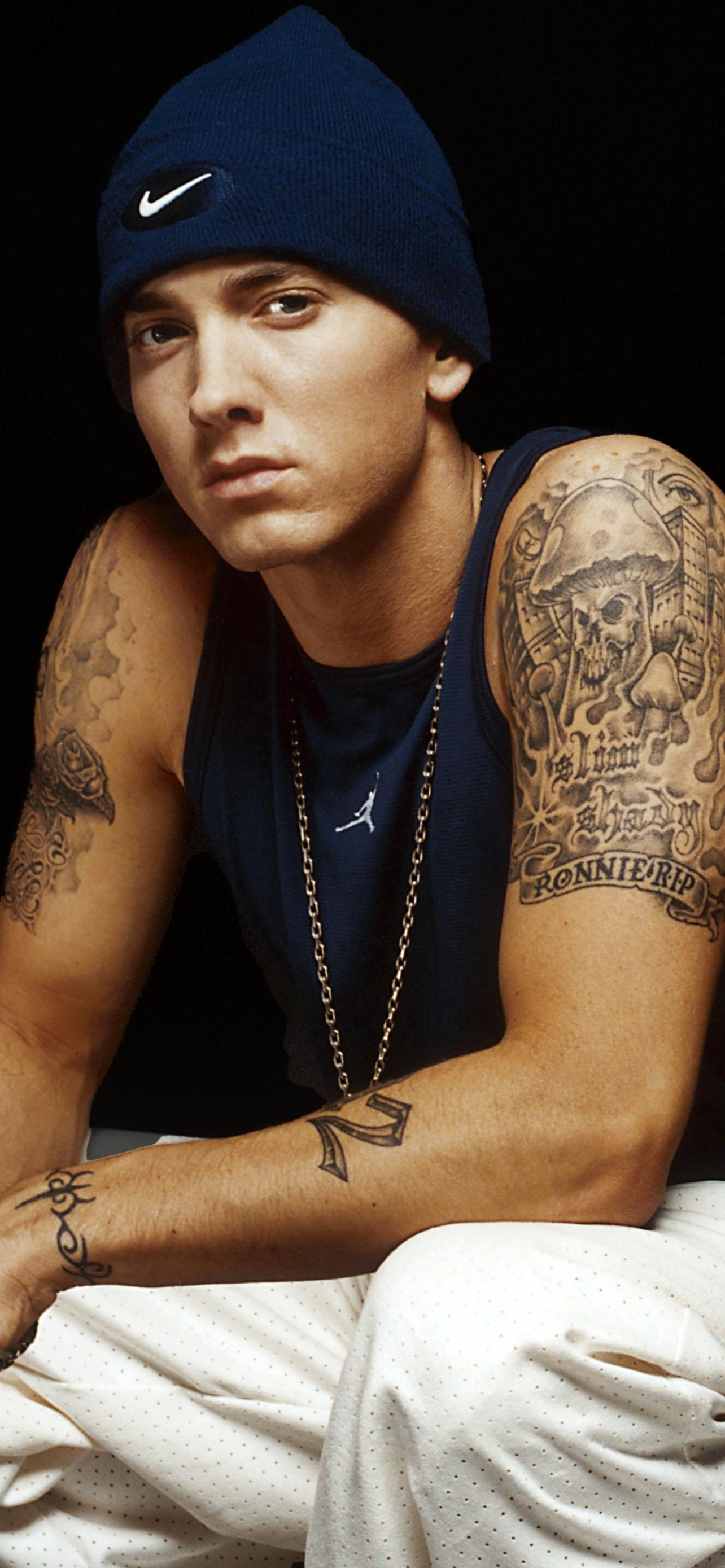 Eminem Wallpaper 4K, Black background