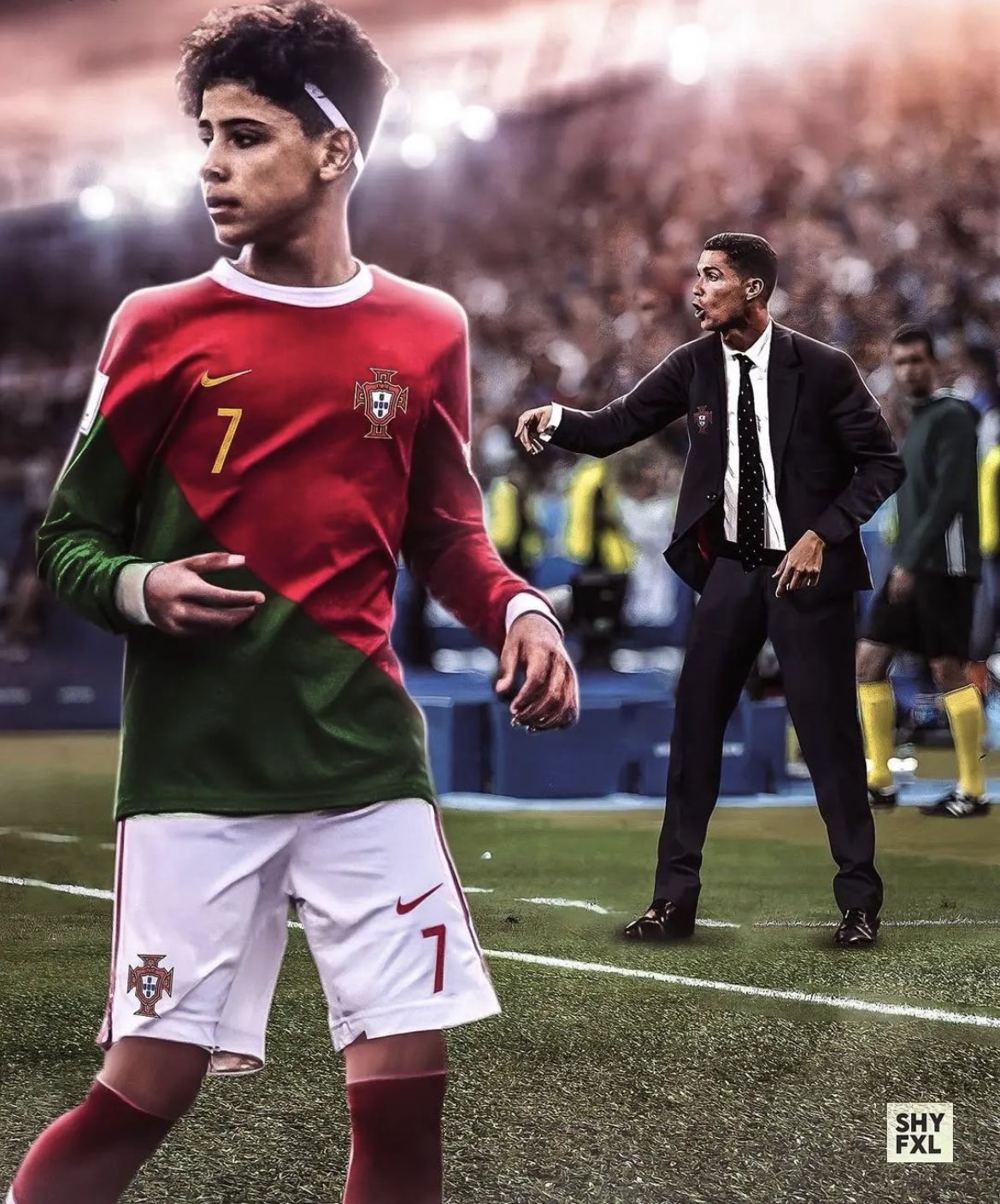 Cristiano Ronaldo x Ronaldo Jr