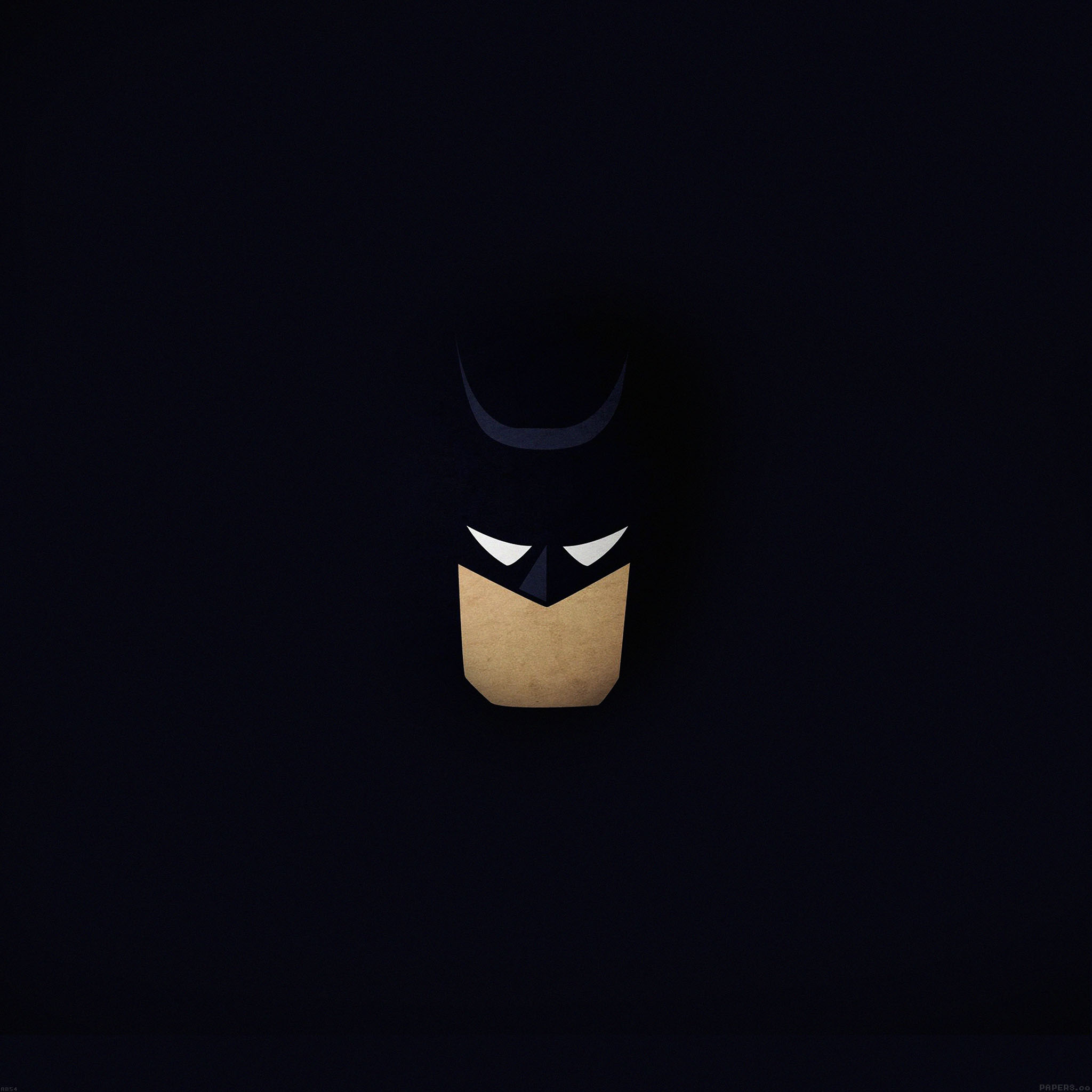 Wallpaper Batman Face Dark Minimal