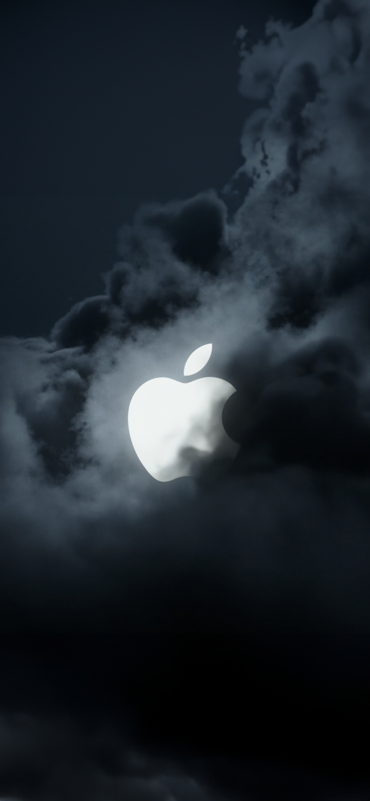 Most Popular Dark Apple Logo In Smoke