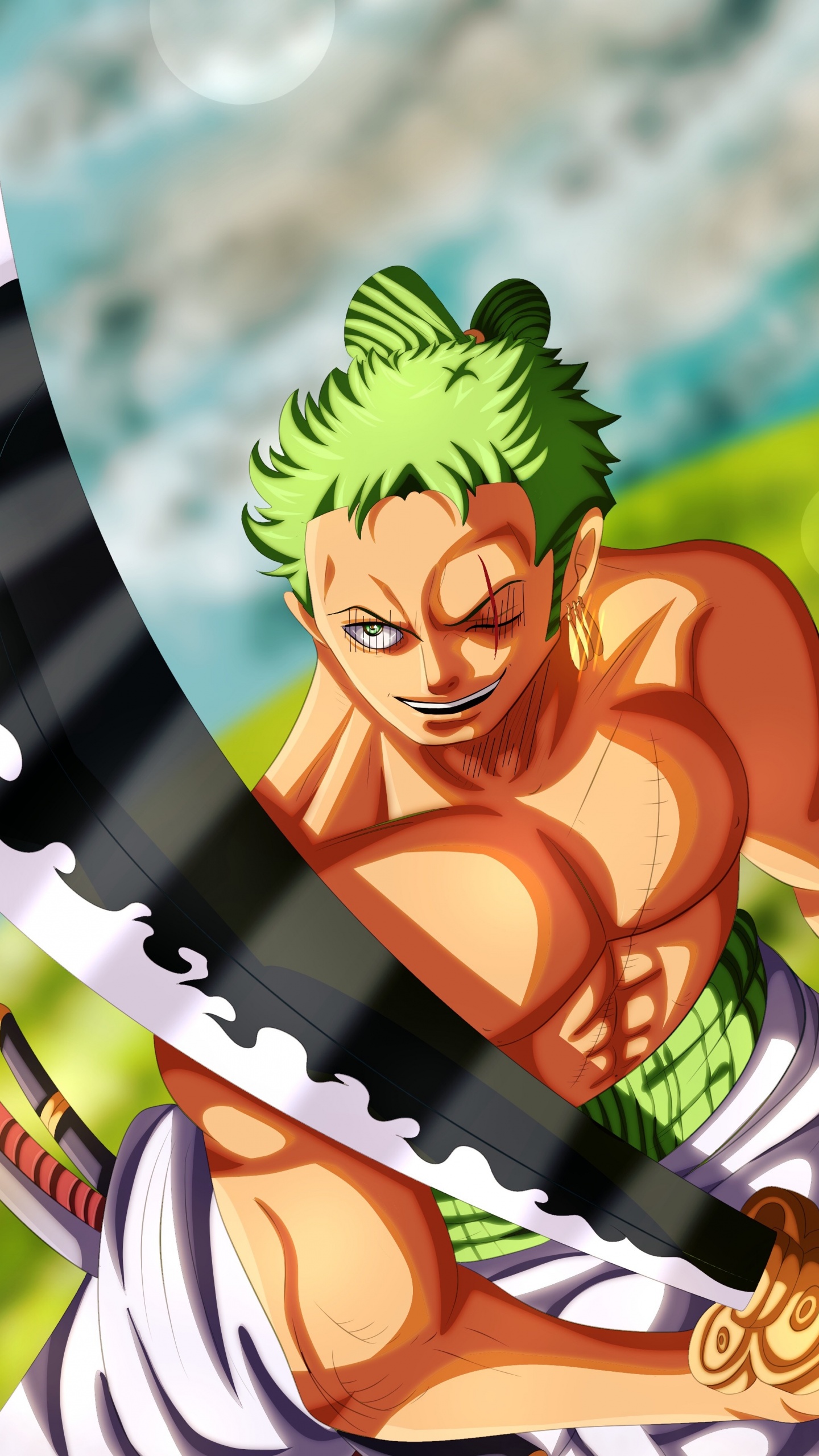 Roronoa Zoro Wallpaper 4K, One Piece