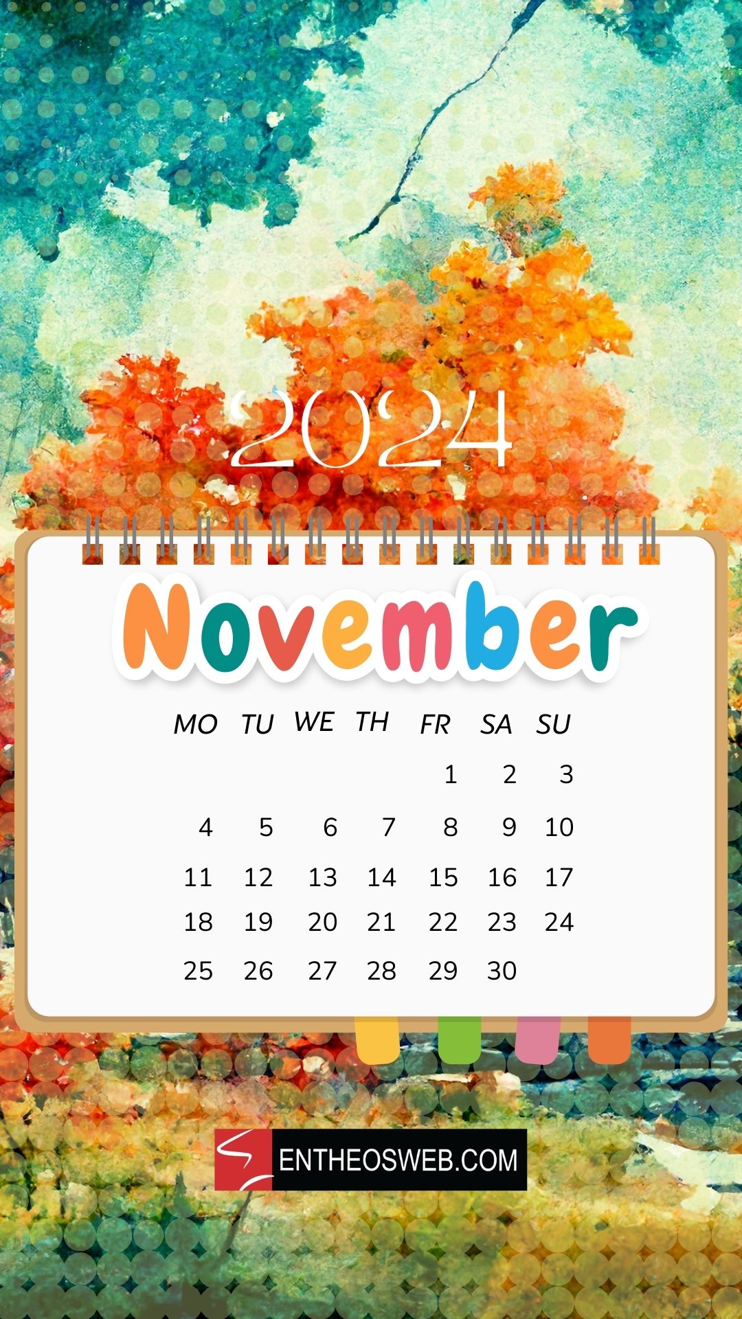 November 2024 Calendar Wallpapers Wallpaper Cave