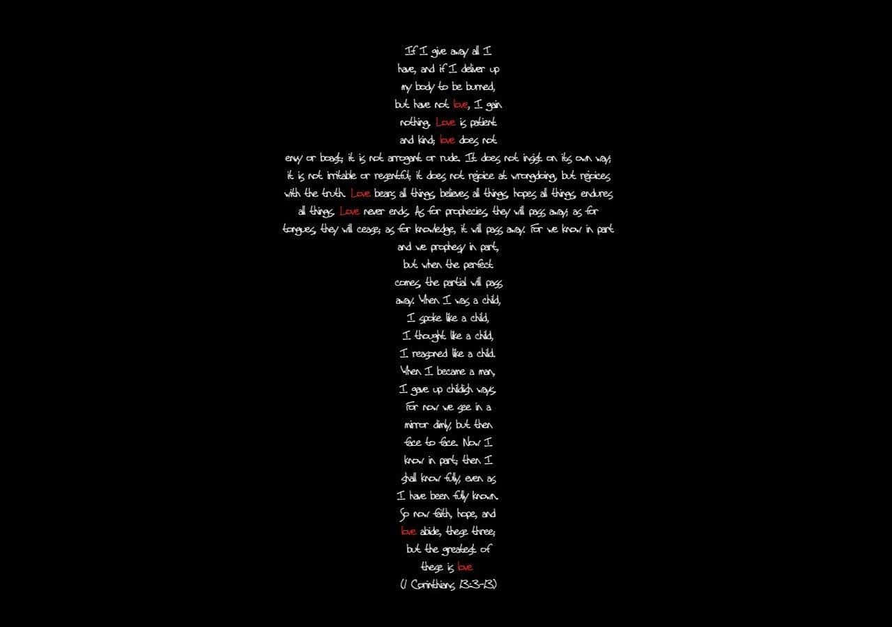 Download Black Cross Prayer Wallpaper