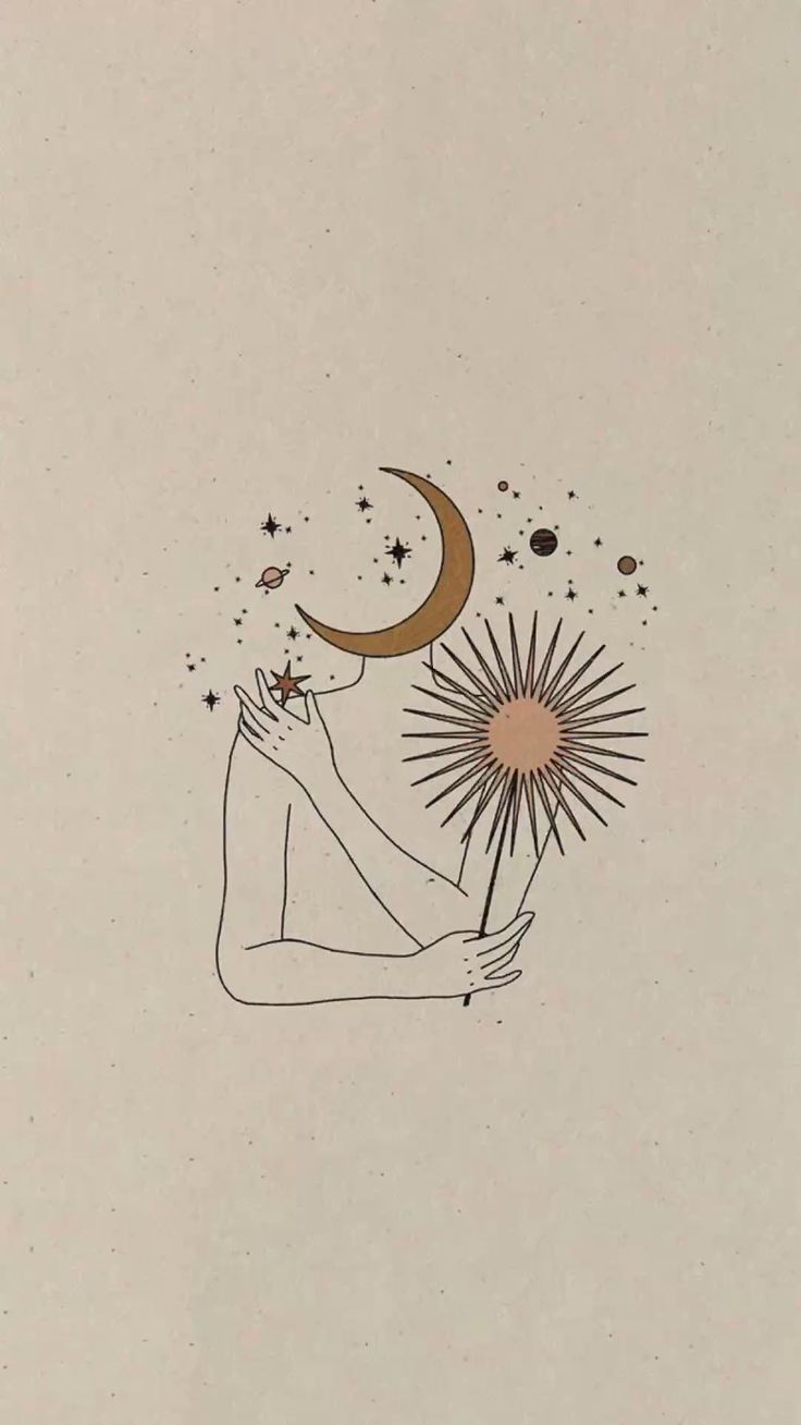 Wallpaper. Planets. Moon. Sun. Body