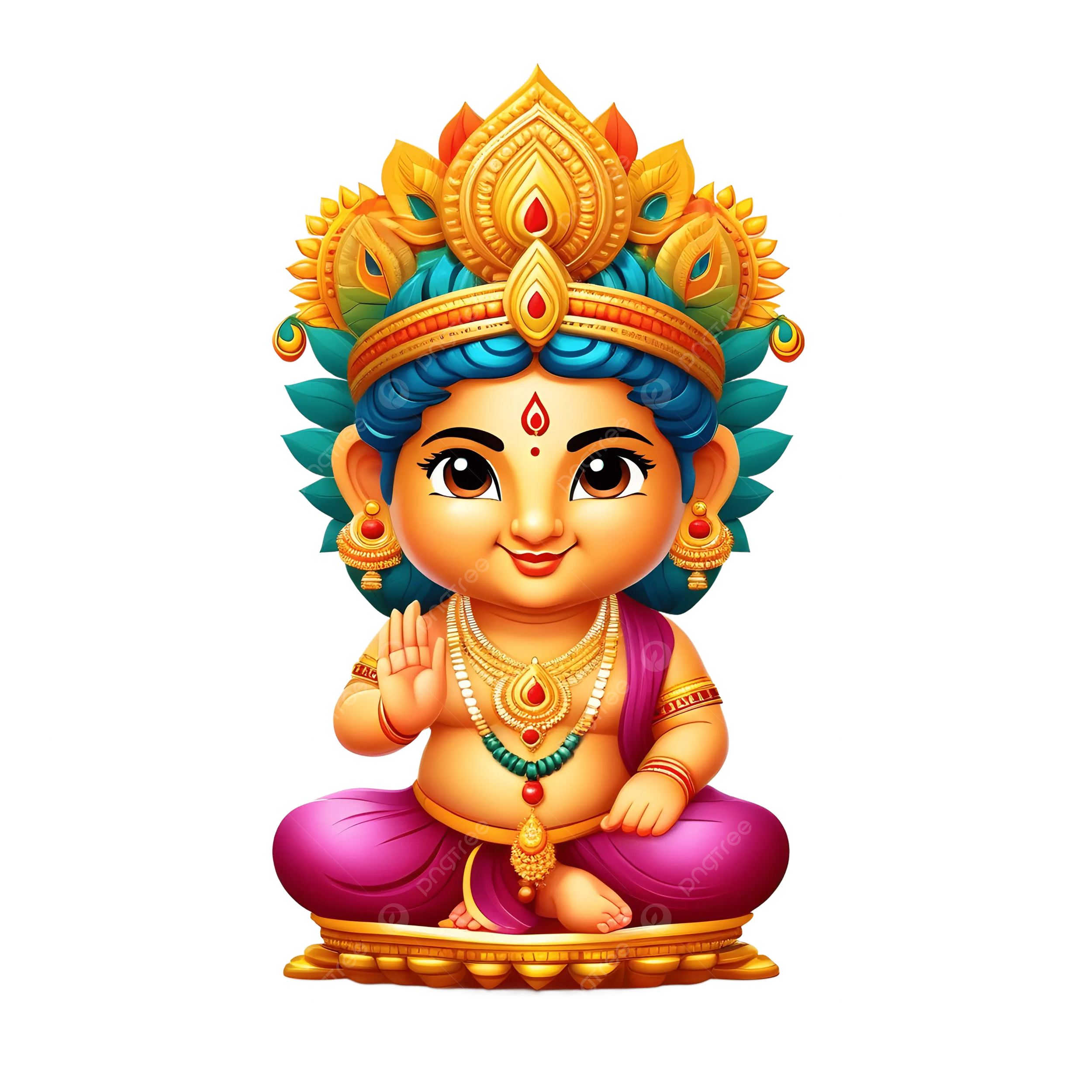 God Kubera PNG Transparent Image Free