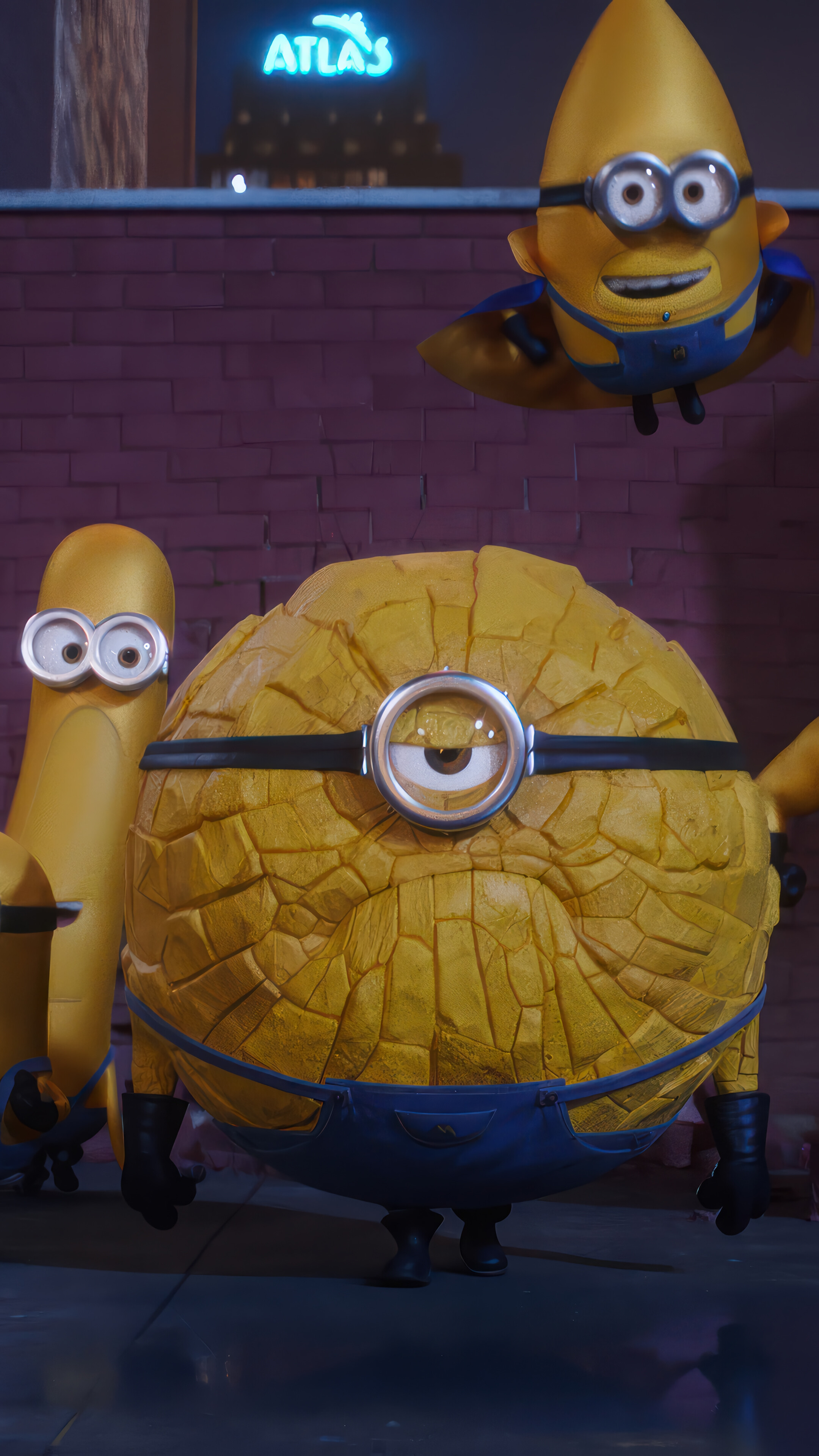 Mega Minions 4K Wallpaper iPhone