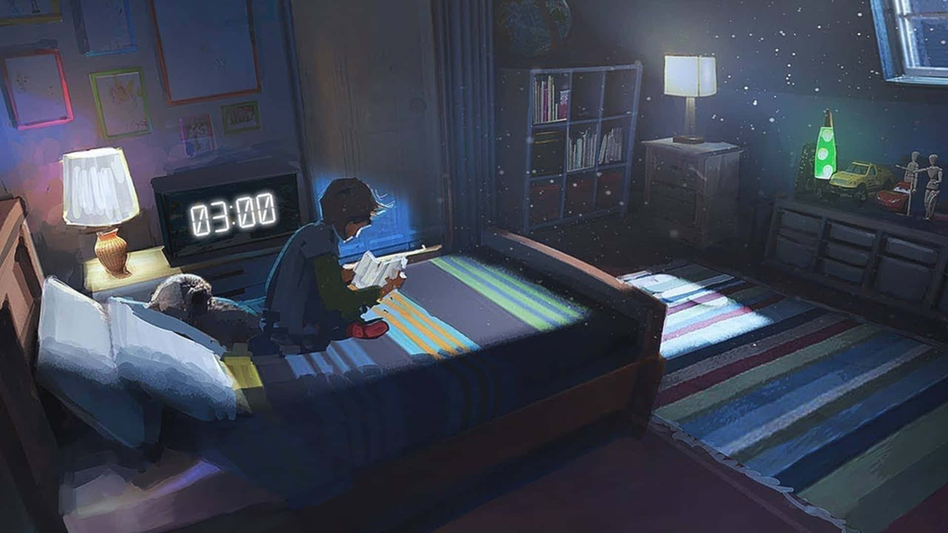 Download Lo Fi Anime Chill Boy Reading