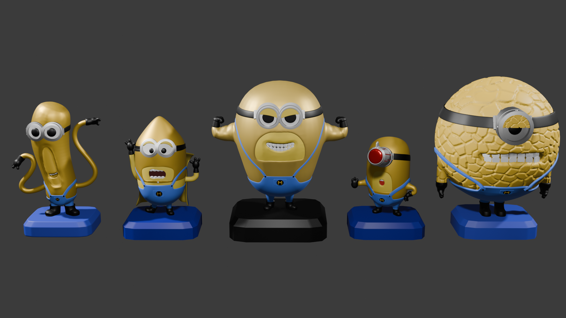 STL file MEGA MINIONS PACK X5 / MY