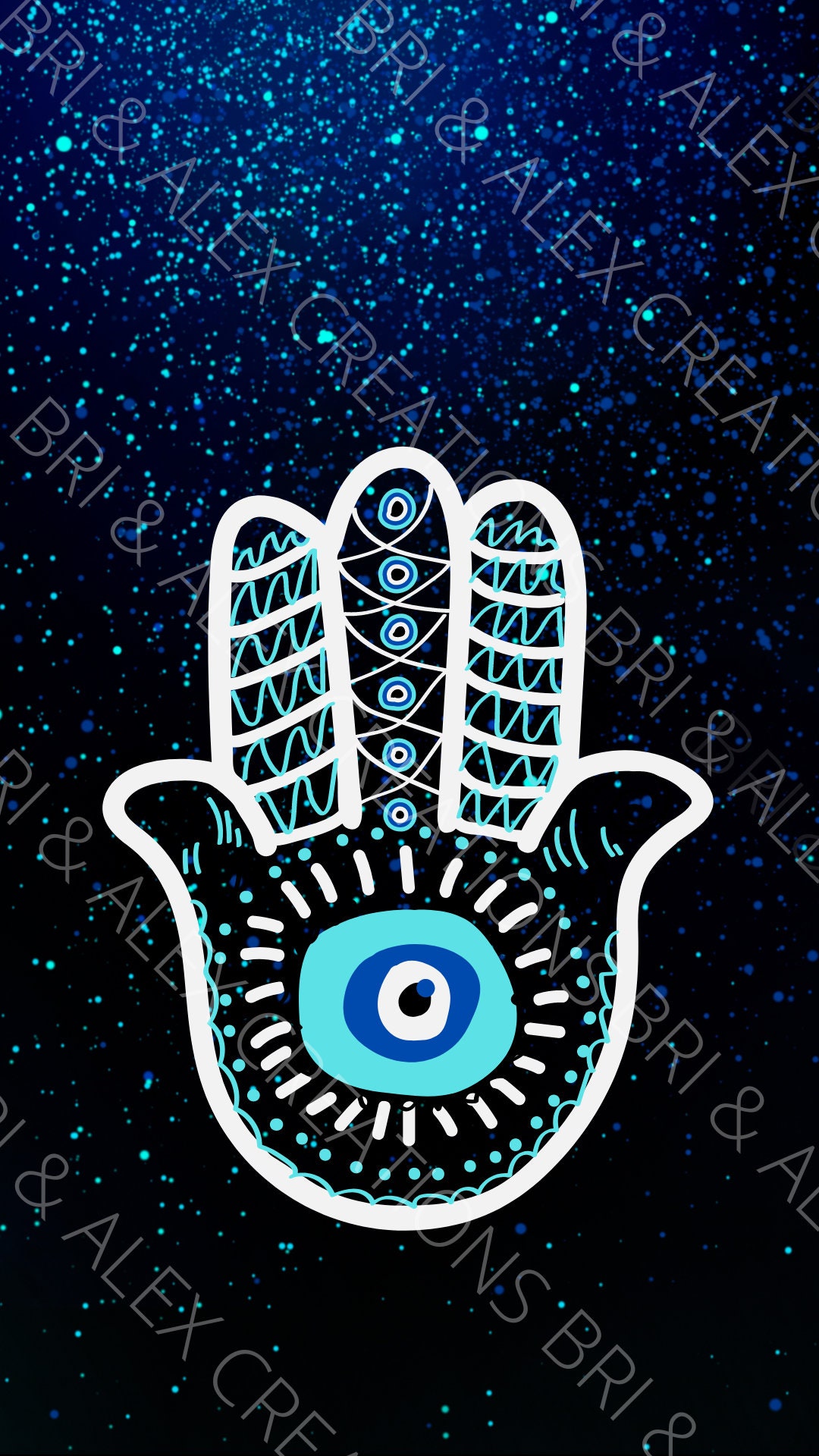 Phone Wallpaper, Evil Eye Hand, Phone
