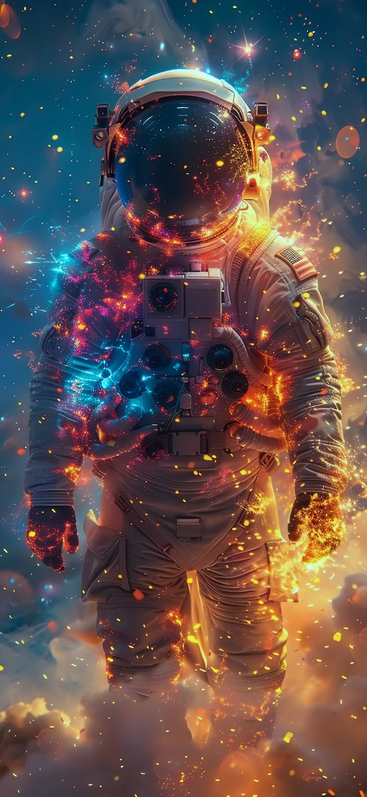 Galactic Astronaut Wallpaper: A Stellar