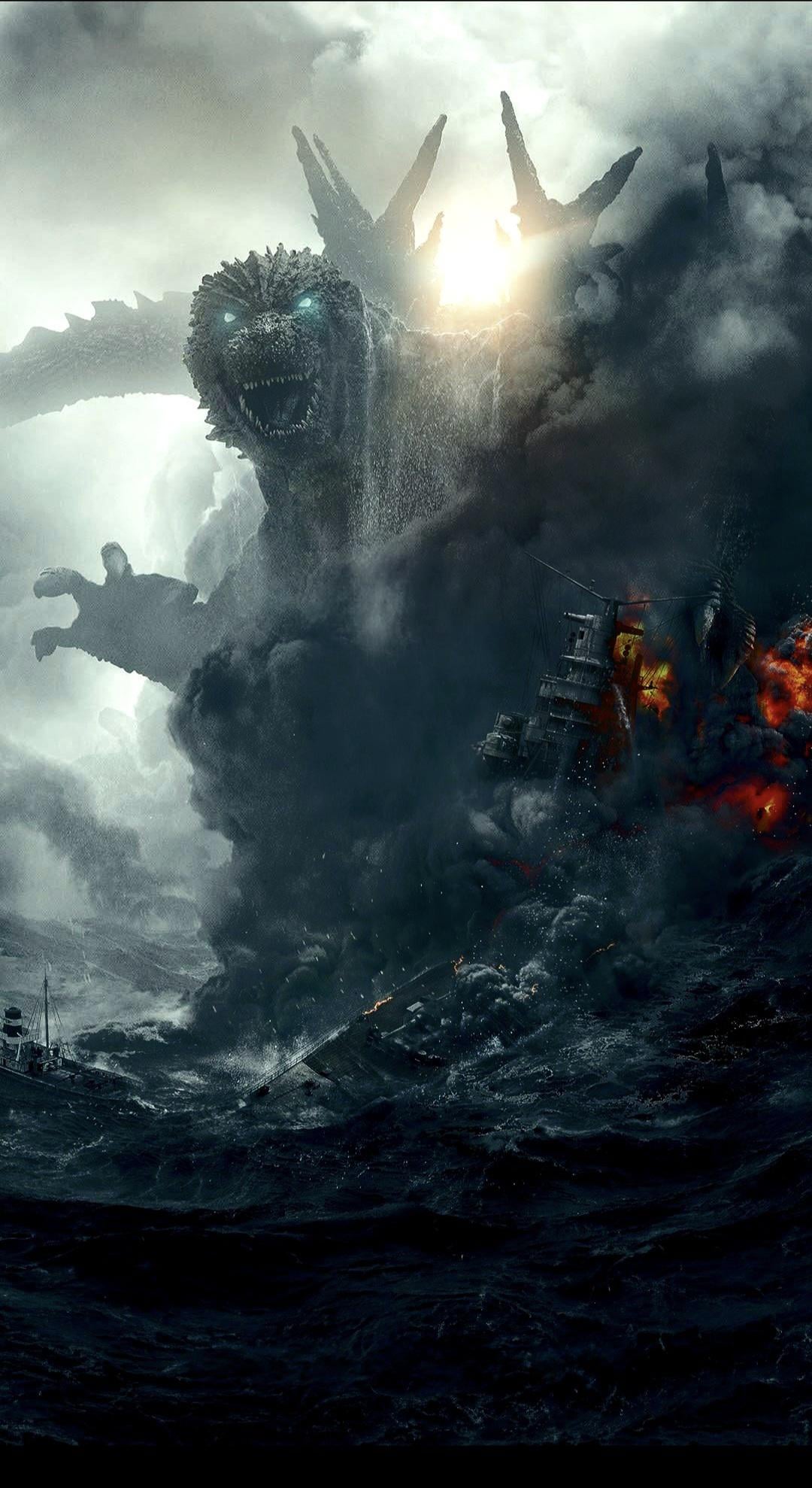 epic Godzilla phone wallpaper possible