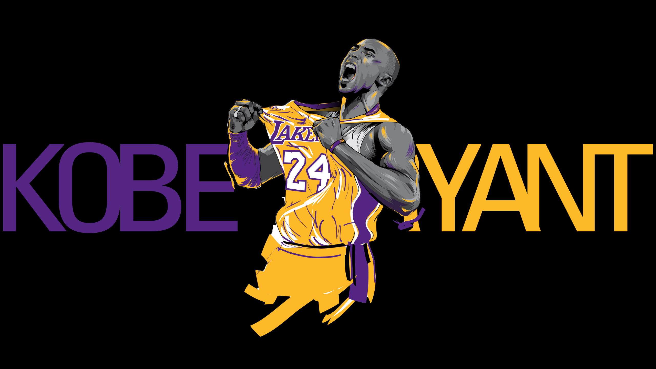 Kobe Bryant Wallpaper 4K, Los Angeles