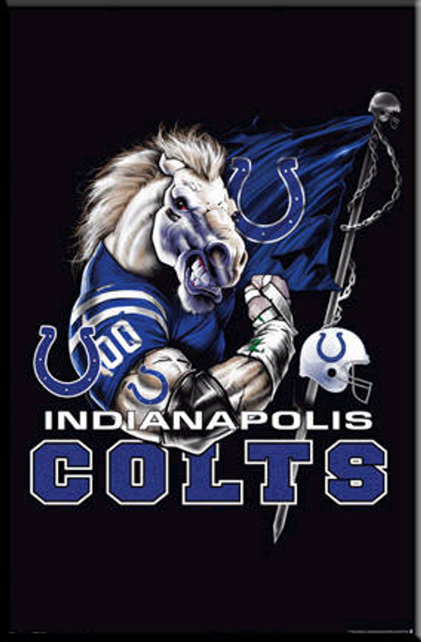 Indianapolis Colts Logo Framed Poster