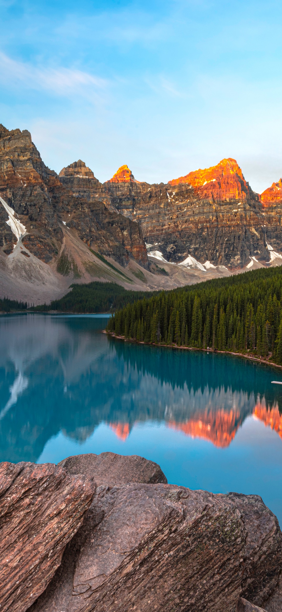 Moraine Lake Wallpaper 4K, Valley