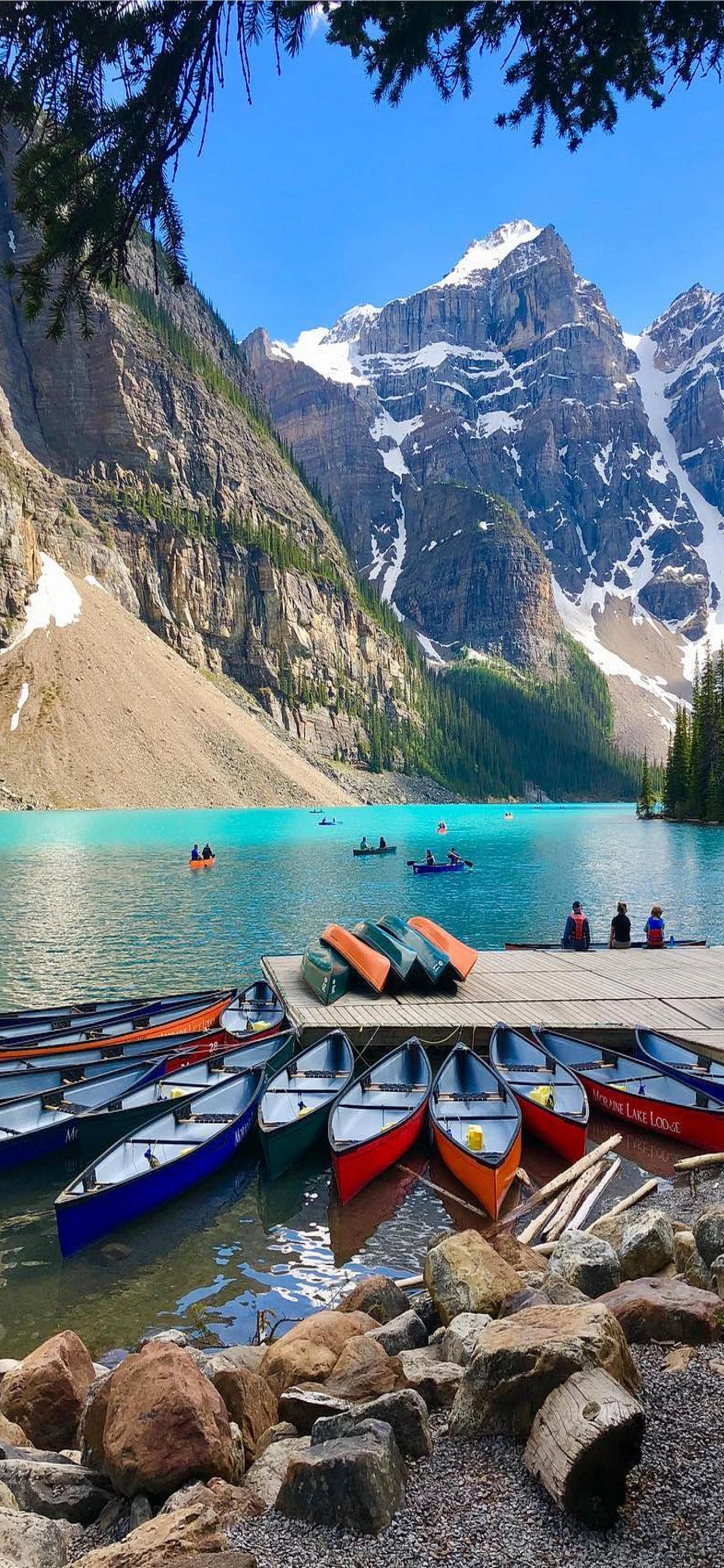Moraine Lake iPhone Wallpaper Free