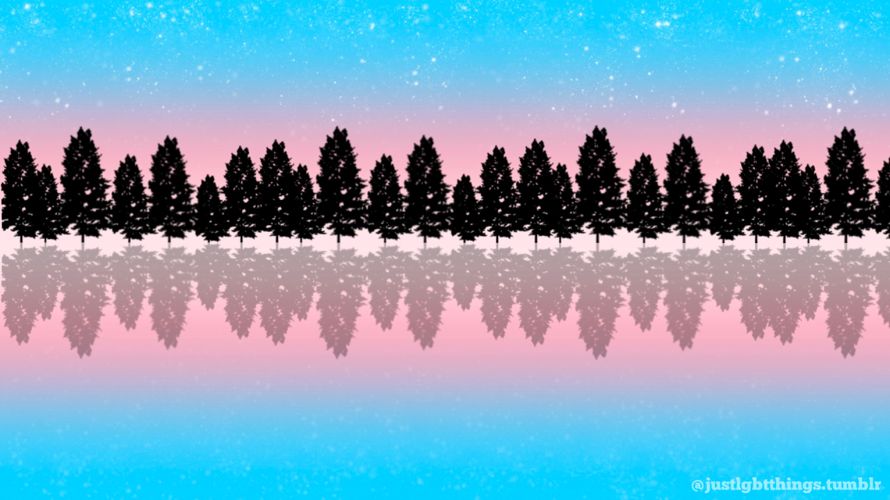 LGBTQ starry night desktop wallpaper