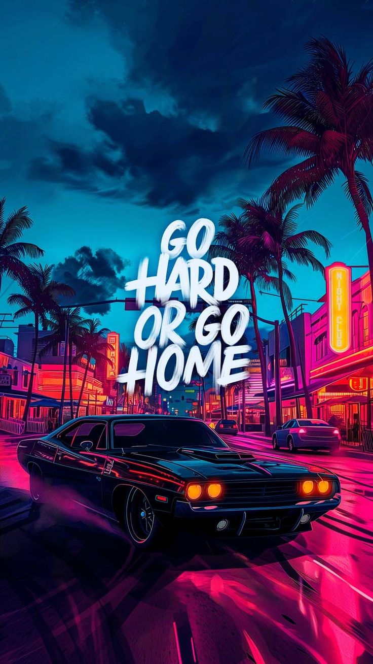 Home GTA 6 Theme iPhone Wallpaper