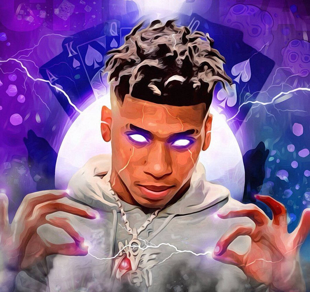 Nle Choppa Cartoon Wallpaper