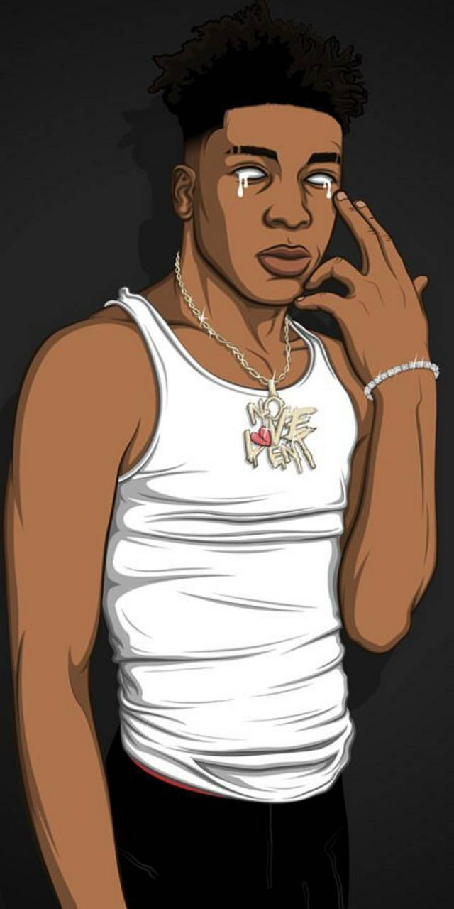 Cartoon Rapper Nle Choppa Wallpaper