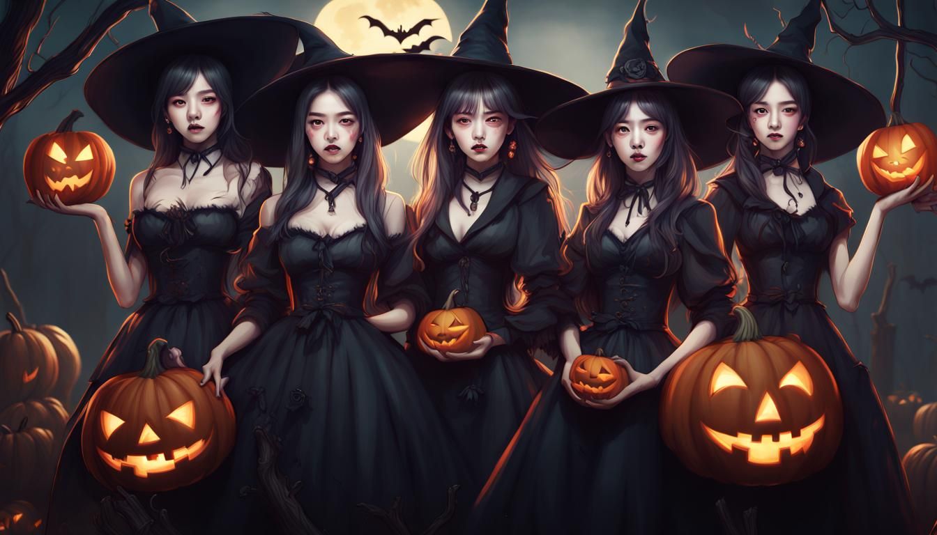 K POP HALLOWEEN WITCHES
