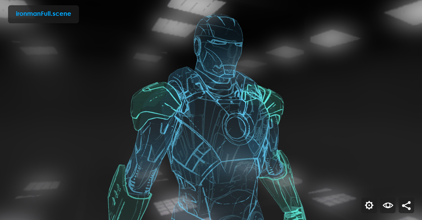 Minko - #webgl hologram shader