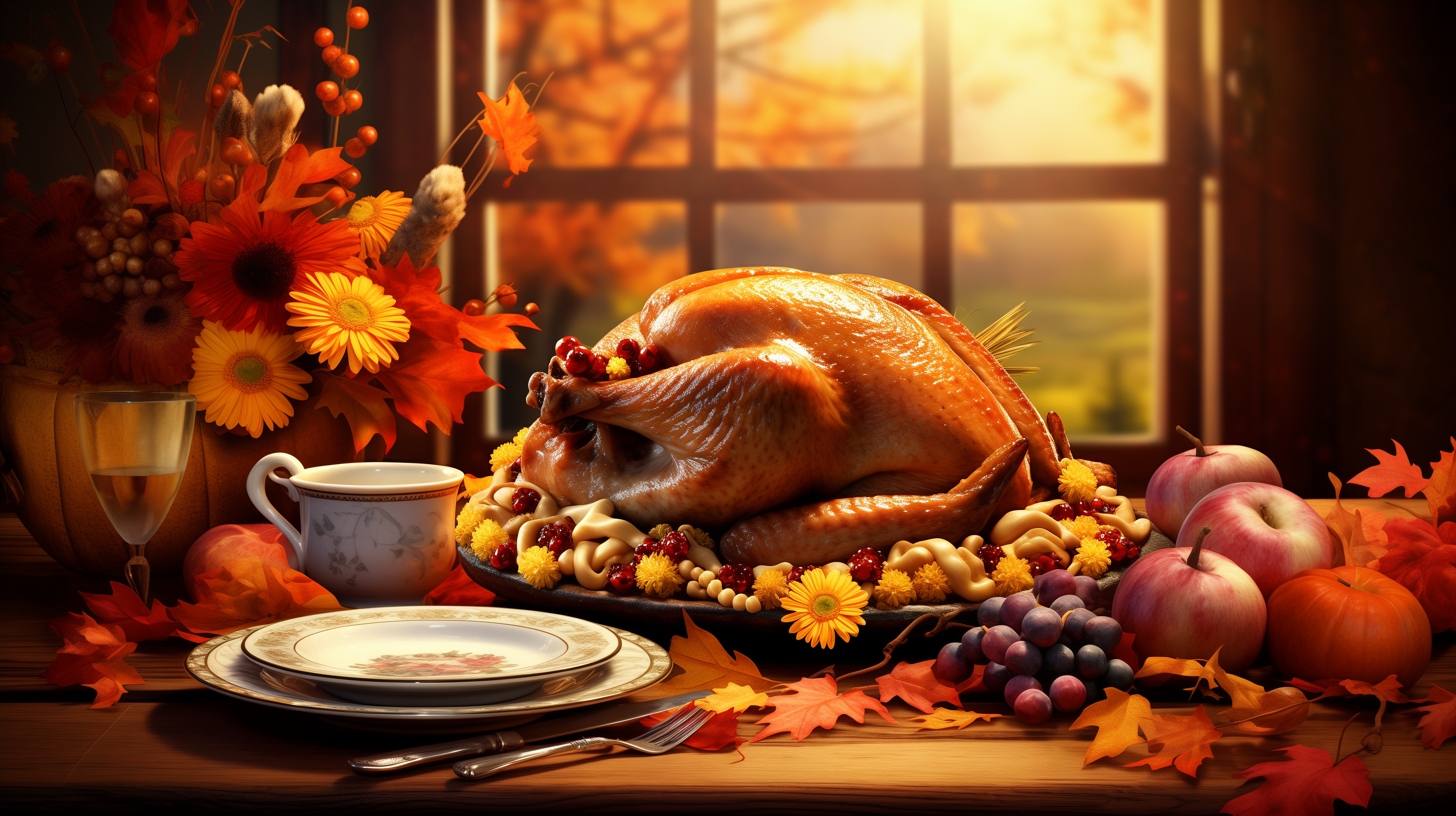 Thanksgiving Feast HD Wallpaper