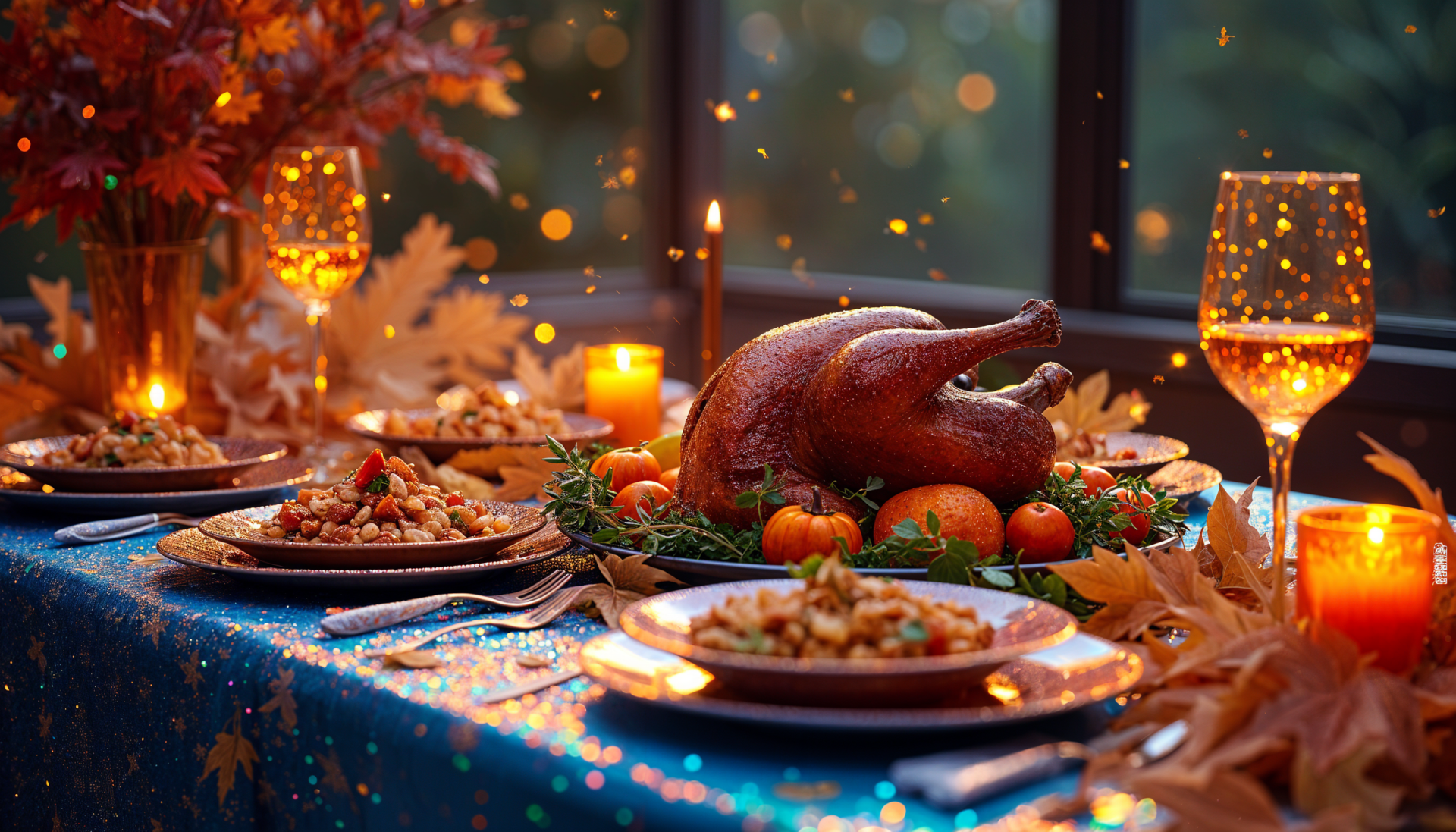 Thanksgiving Dinner HD Wallpaper: A Feast of Gratitude